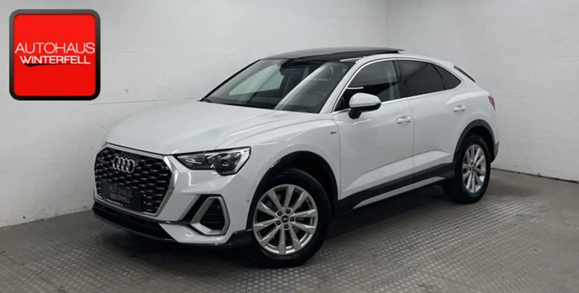 Audi Q3 40 TDI Sportback Qu S line PANO+360+B&O+LED+ Weiß - 1