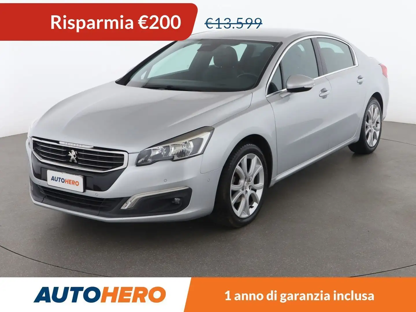Peugeot 508 1.6 Blue-HDi Feline 120 CV EAT6 Argento - 1