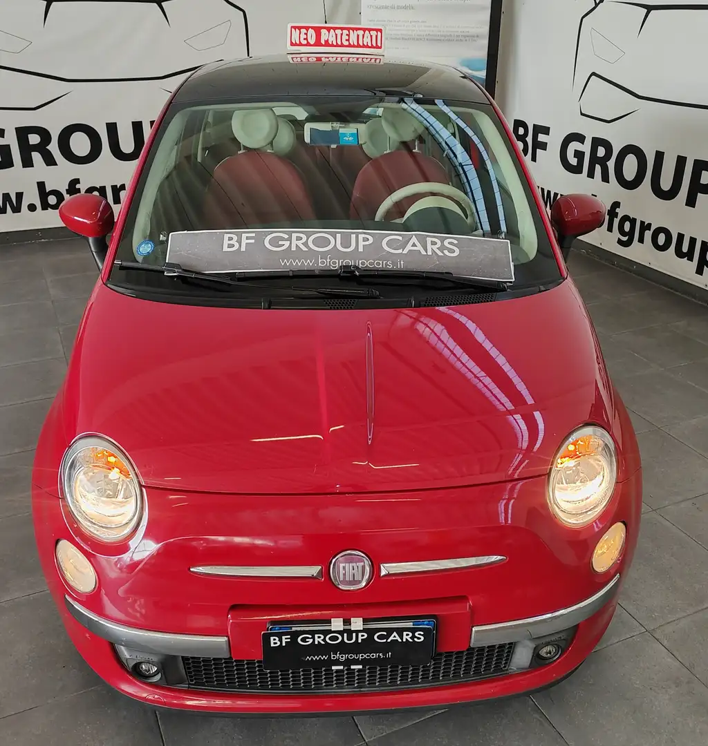 Fiat 500 500 1.2  69cv*interni in pelle* Rosso - 1