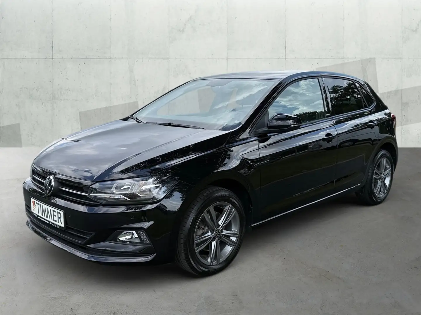 Volkswagen Polo 1.0 TSI UNITED *RKAM *LM16 *NAVI *SHZ *PDC * Zwart - 2