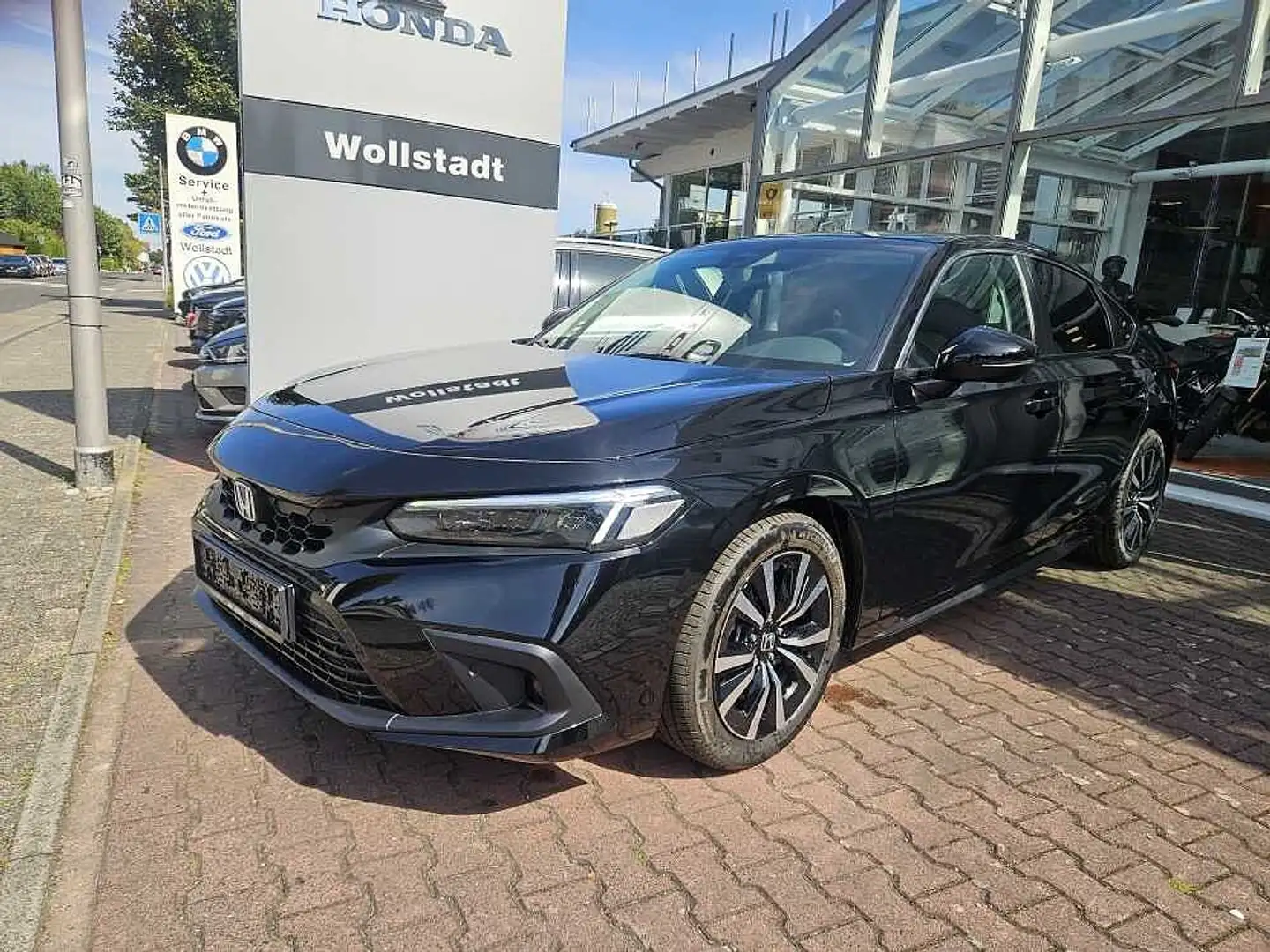 Honda Civic e:HEV 2.0 i-MMD Hybrid Elegance m. NAVI/Kamera Schwarz - 1