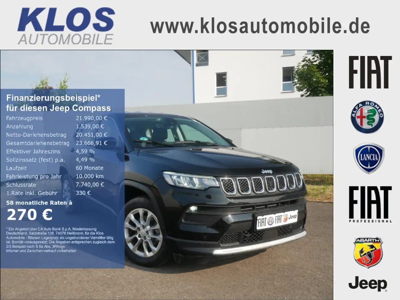 Jeep Compass ALTITUDE e-HYBRID 1.5l 130PS AT SICHERHEIT WINTER