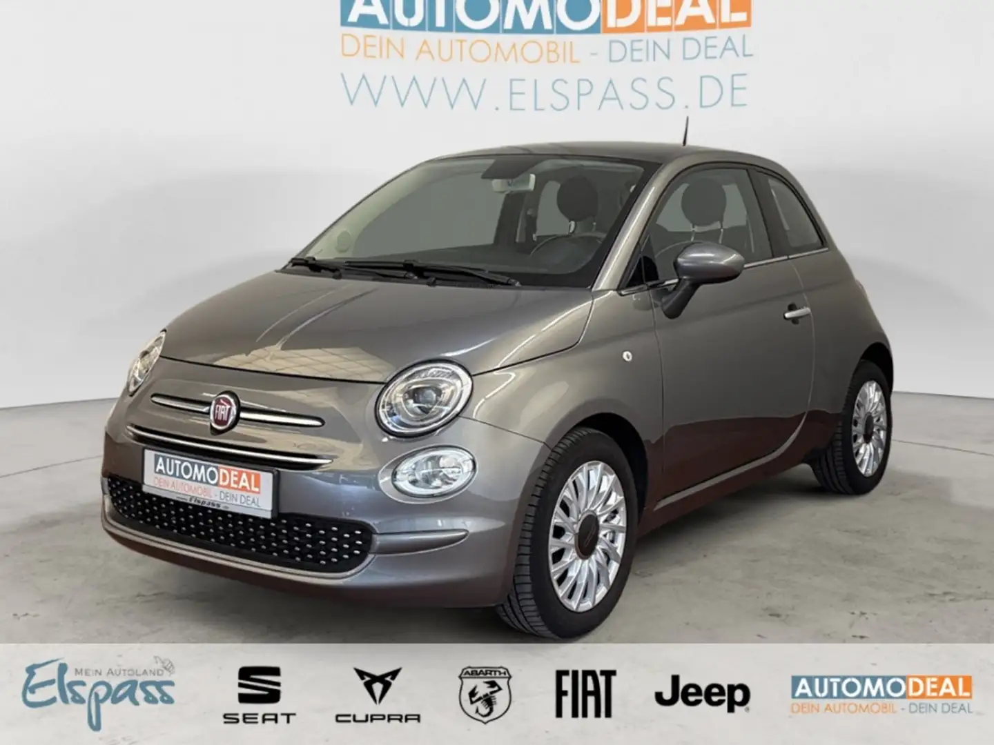 Fiat 500 Lounge PANODACH TEMPOMAT APPLE/ANDROID ALU PDC BLU Grijs - 1