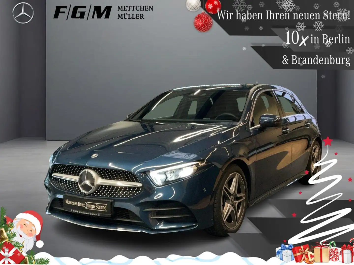 Mercedes-Benz A 250 AMG-Line Standhz|Sitzhz|Kam|LED|CarPlay Bleu - 1