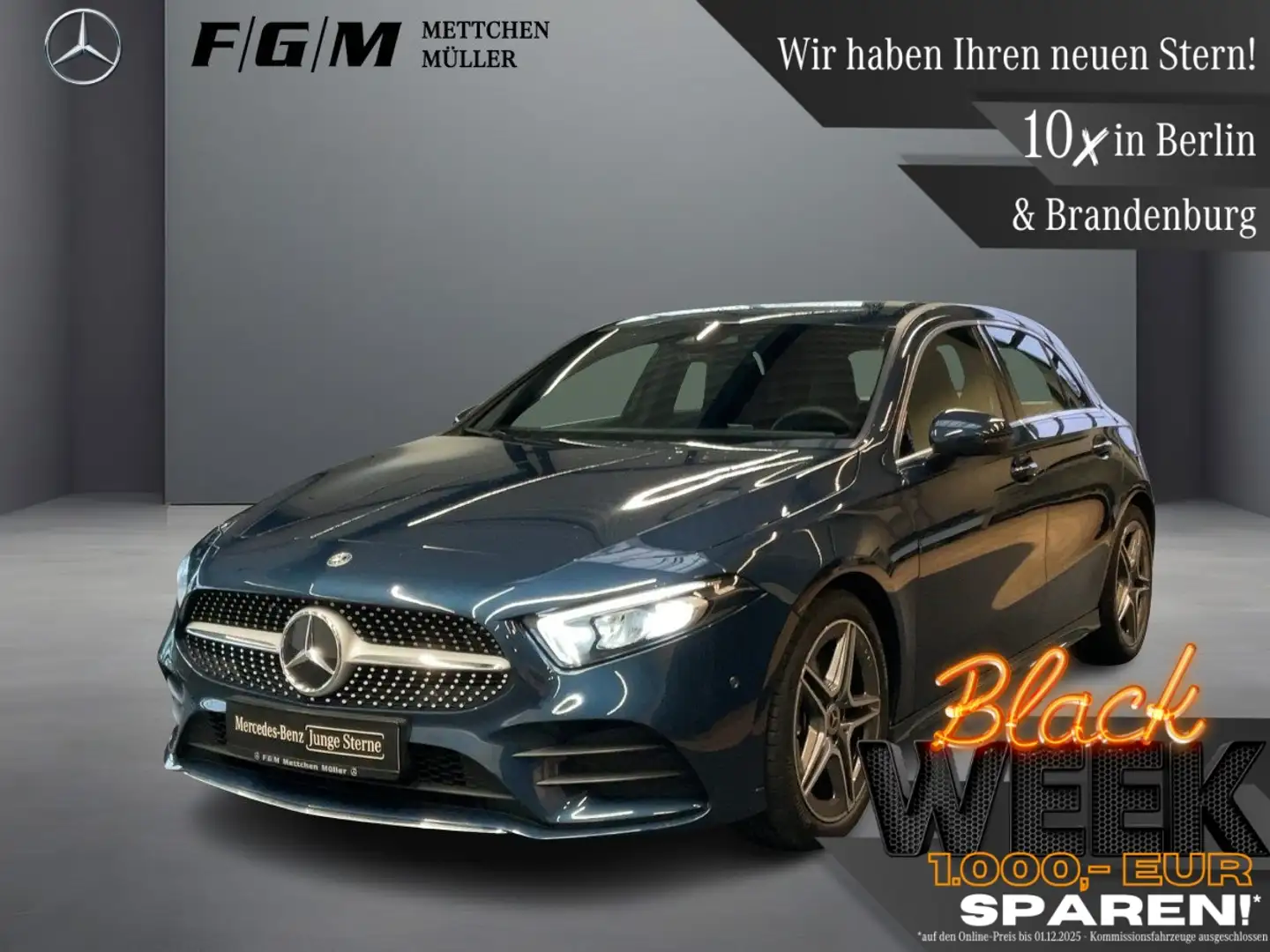Mercedes-Benz A 250 AMG-Line Standhz|Sitzhz|Kam|LED|CarPlay Blau - 1