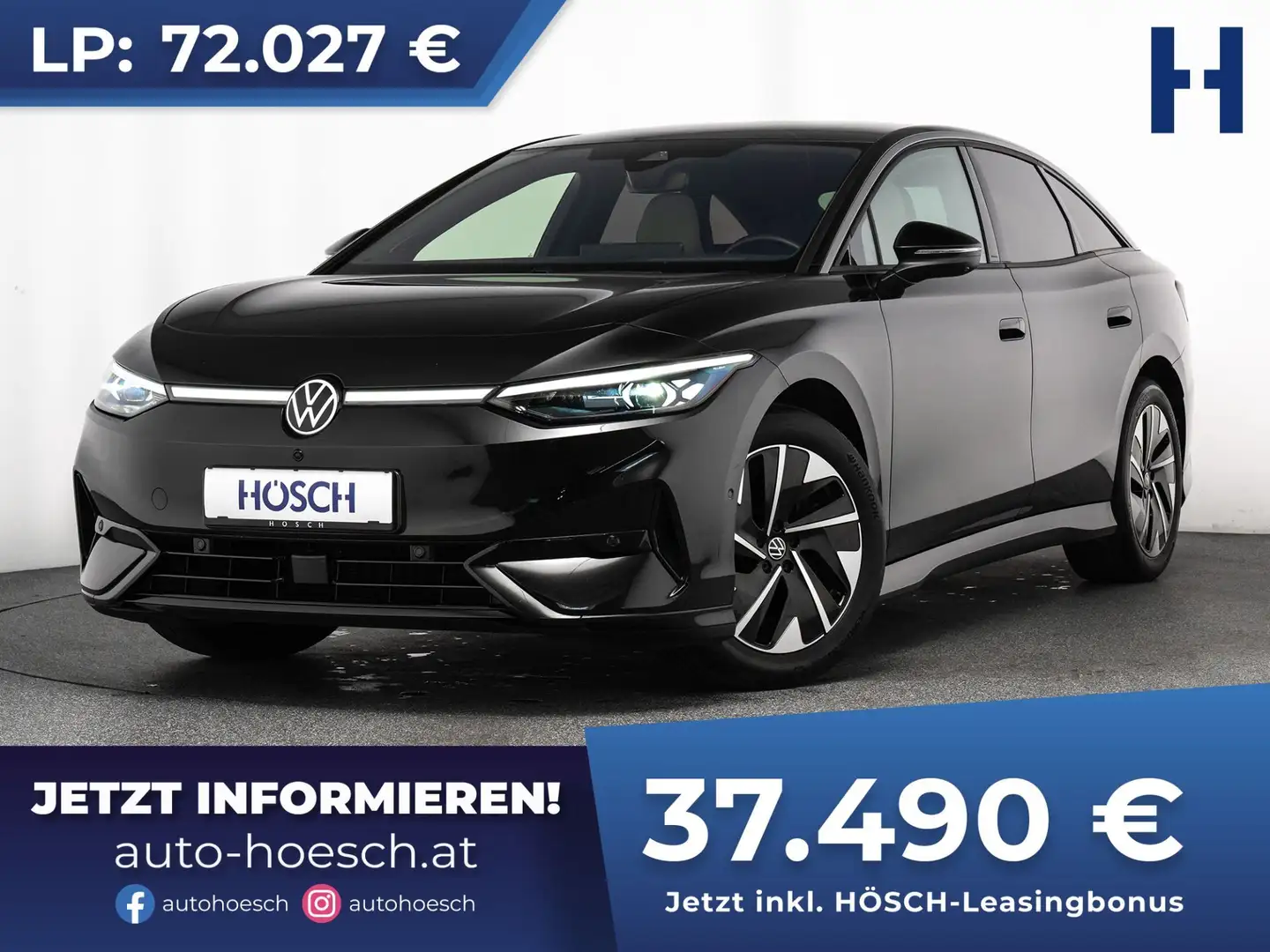 Volkswagen ID.7 Pro 82kWh HEAD-UP 360° HARMAN DCC MATRIX ++ Schwarz - 1