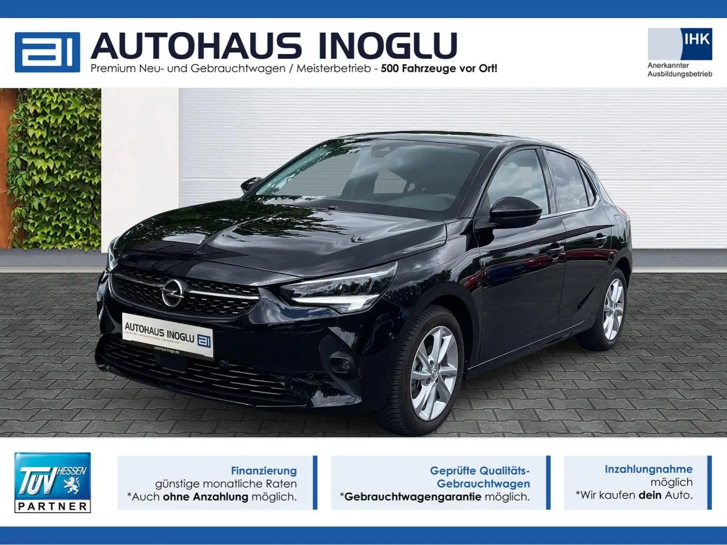 Opel Corsa 1.2 AT*Elegance*LED*RKam*Shz*Fahrassistenz Noir - 1