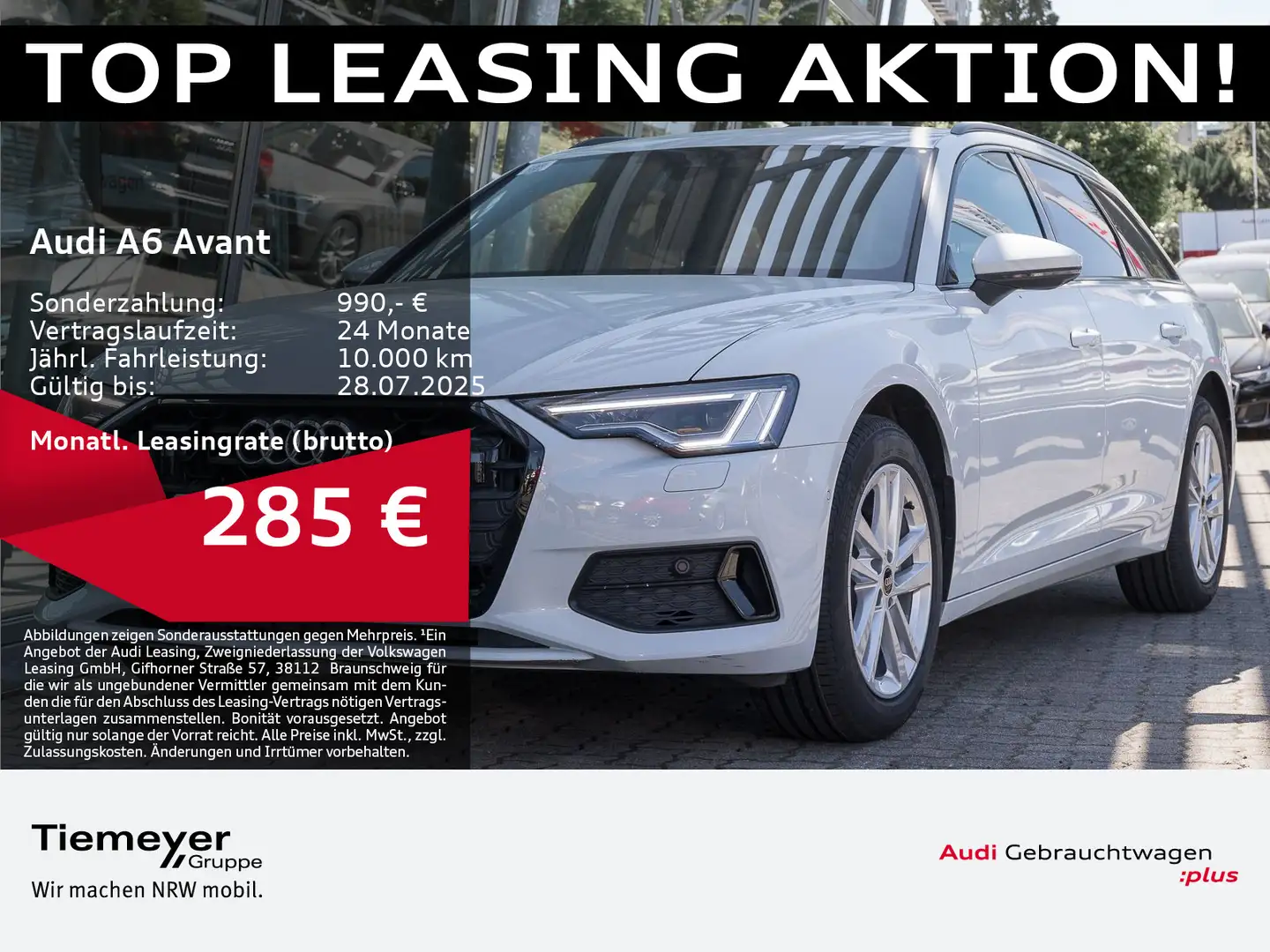 Audi A6 40 TDI ADVANCED MATRIX 360° HuD LEDER Weiß - 1