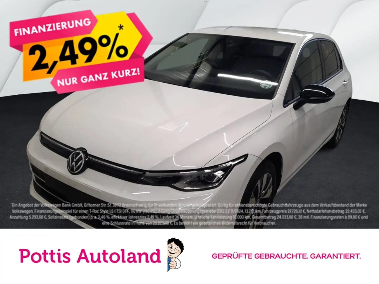 Volkswagen Golf 1.5 TSI GOAL AHK NAVI PDC SITZHZG Weiß - 1