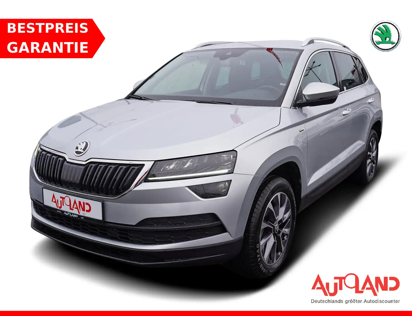 Skoda Karoq 1.5 TSI Drive 125 LED Navi AHK SmartLink Argintiu - 1