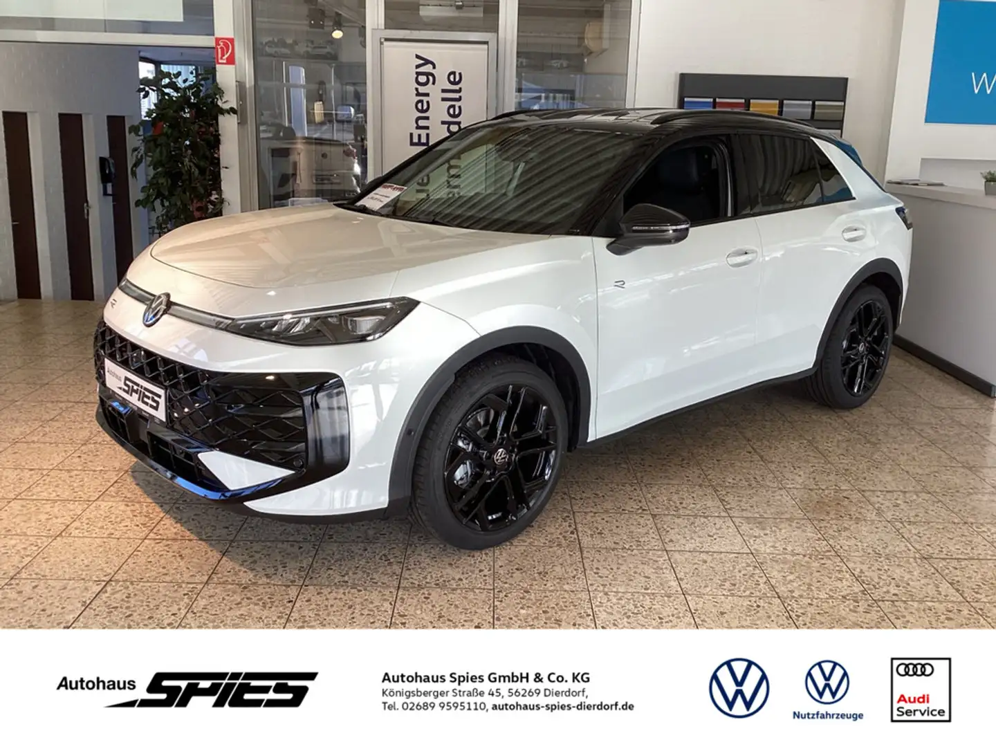 Volkswagen T-Roc 1.5 TSI R-Line KAMERA NAVI ACC HUD 360° Weiß - 1