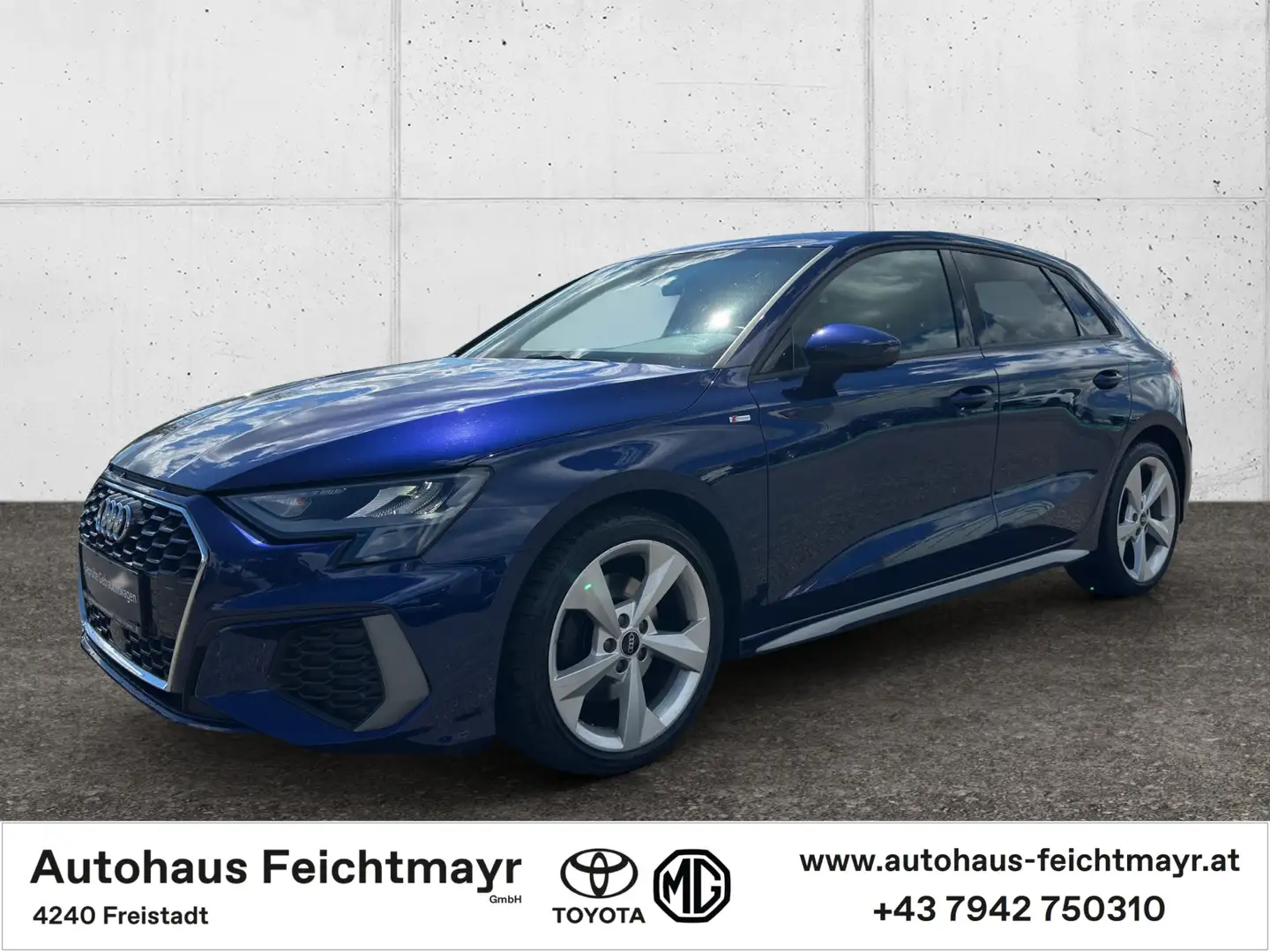 Audi A3 SB 30 TDI S-line Mild-Hybrid 5t. Blau - 1