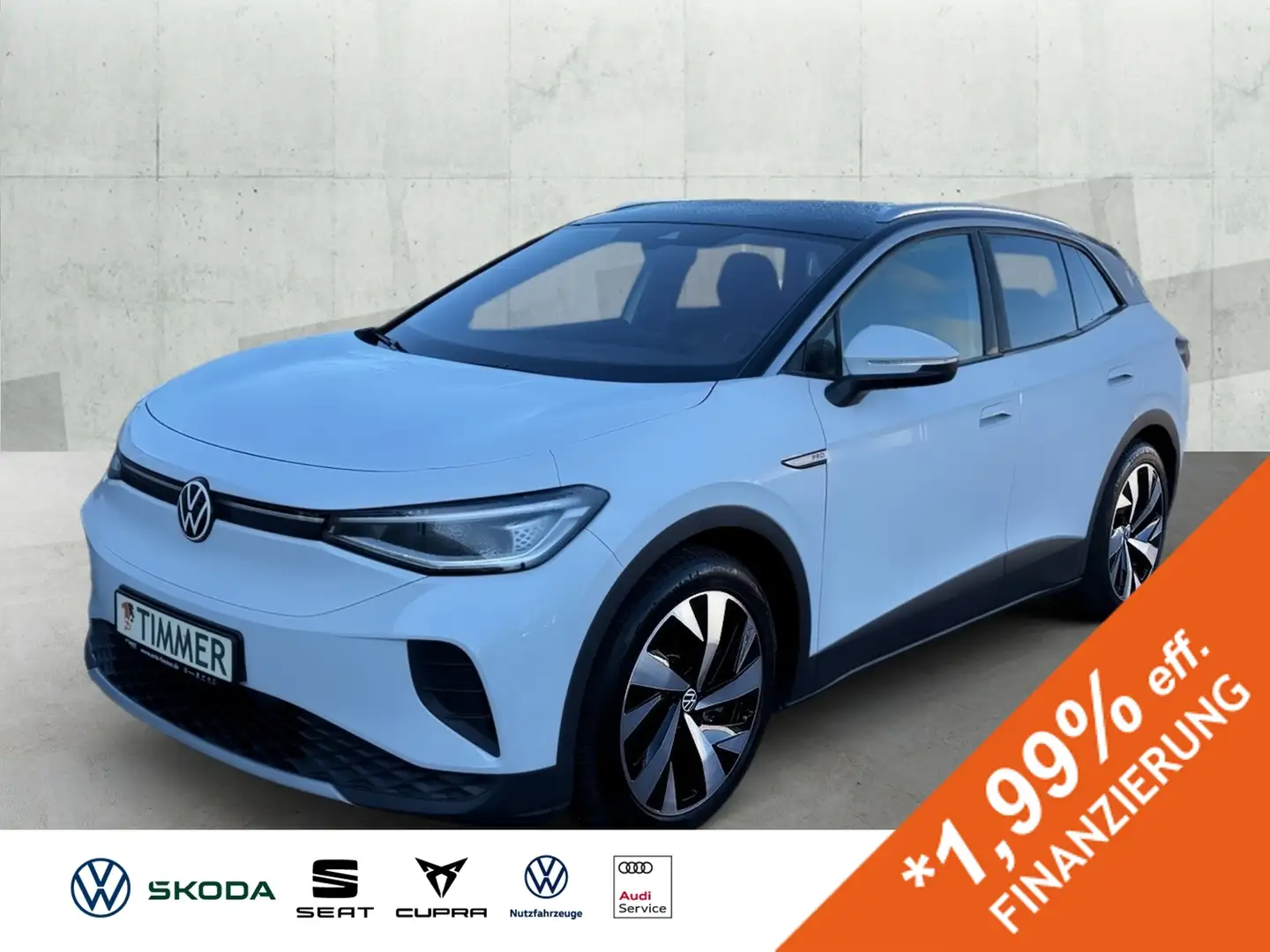 Volkswagen ID.4 PRO PERF. 82 kWh +WÄPU +AHK +IQ.LIGHT +RKAM +20" Blanc - 1