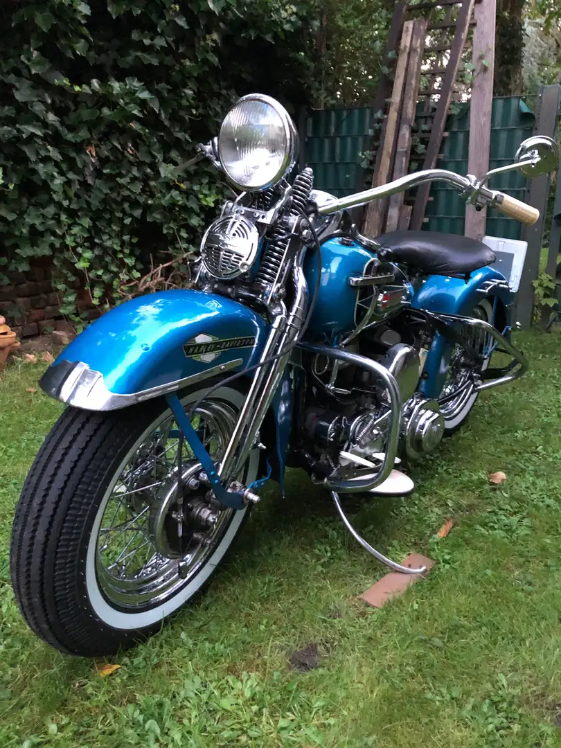 Harley-Davidson WL 750 Flathead Modrá - 1