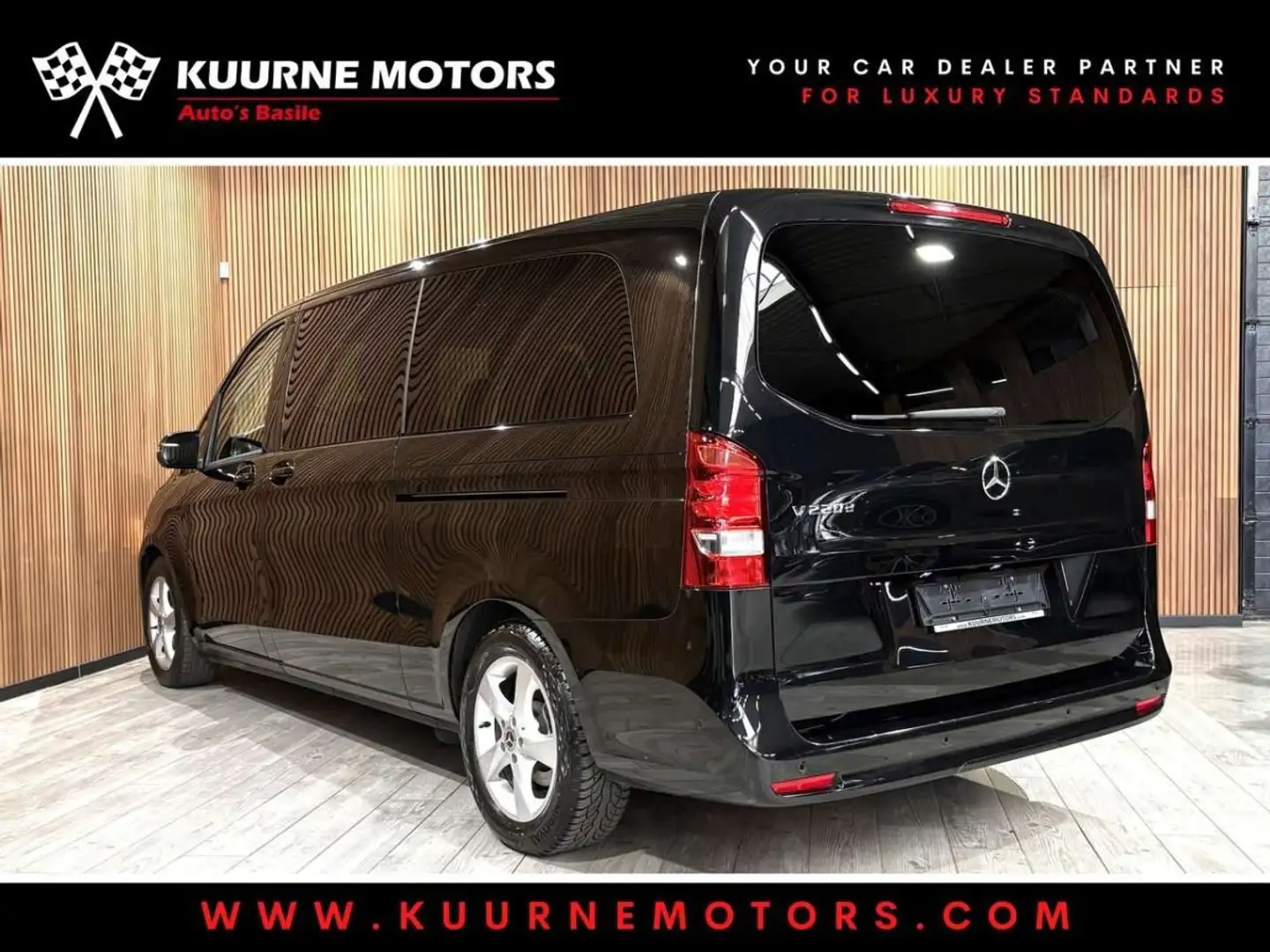 Mercedes-Benz V 220 d L3 7pl Alu/Leder/Cam/Gps/Carplay *1j garantie* Noir - 2