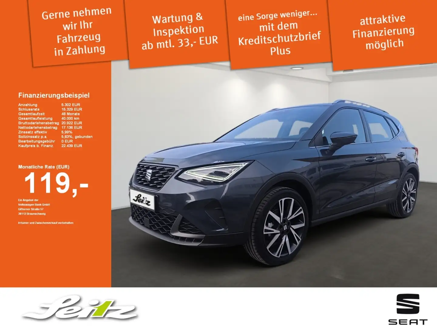 SEAT Arona 1.0 TSI FR *APPCON*PDC*WINTERPAKET* Gri - 1