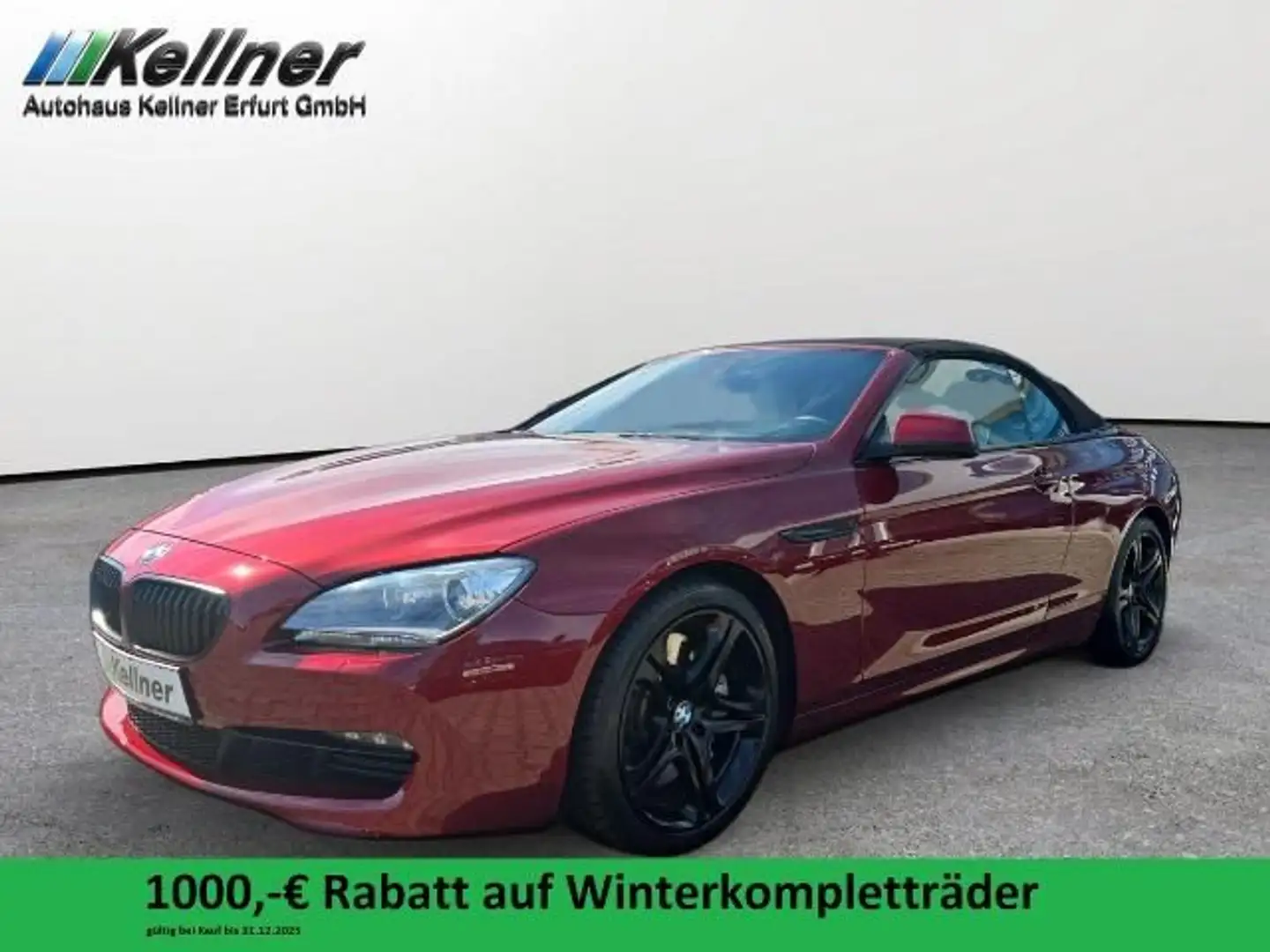 BMW 650 i Cabrio+HeadUp+Leder+HiFi+Bi-Xenon+Shadowli Rot - 1