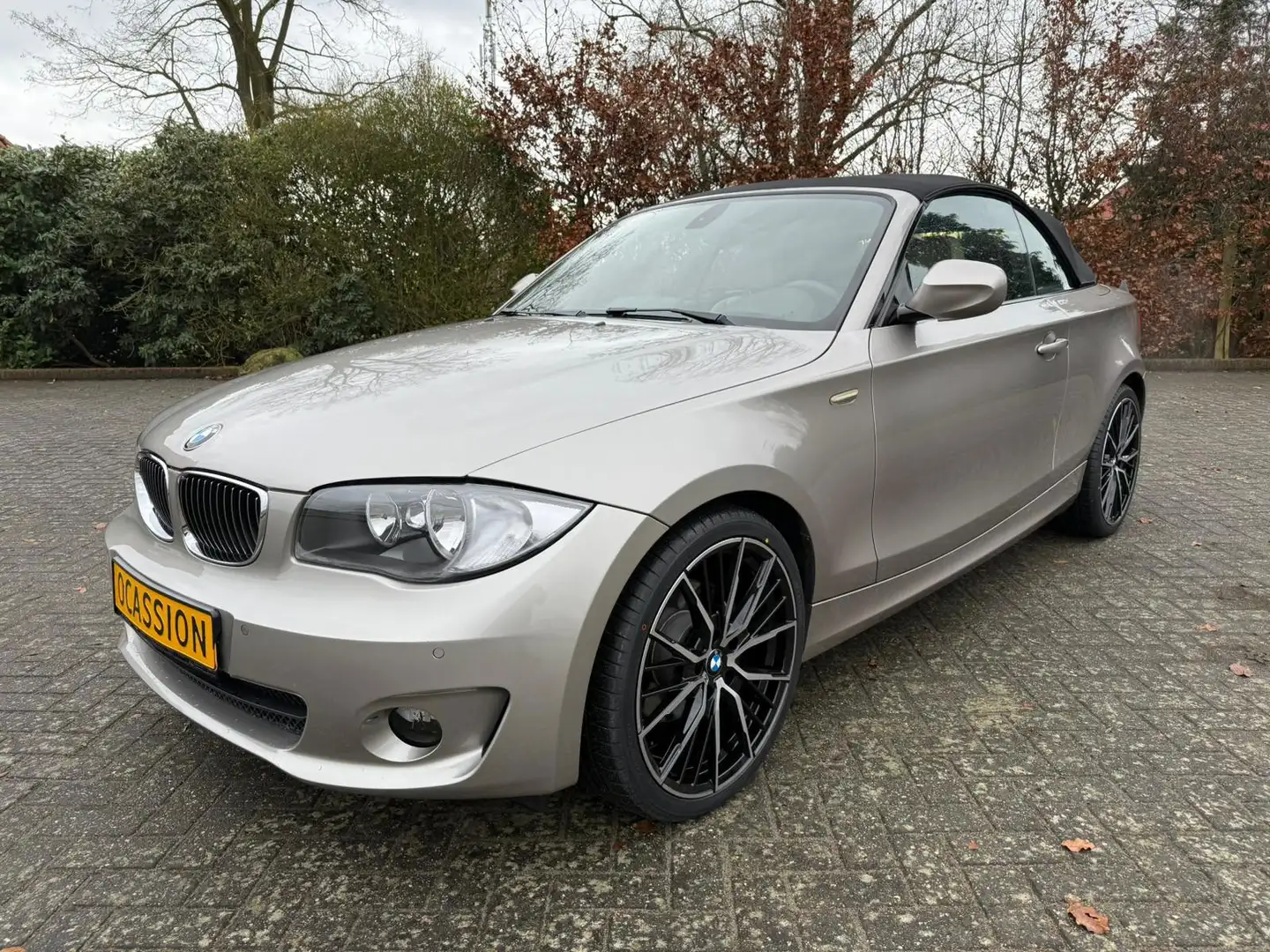 BMW 125 1-serie Cabrio 125i High Executive Automaat Groot Beige - 1