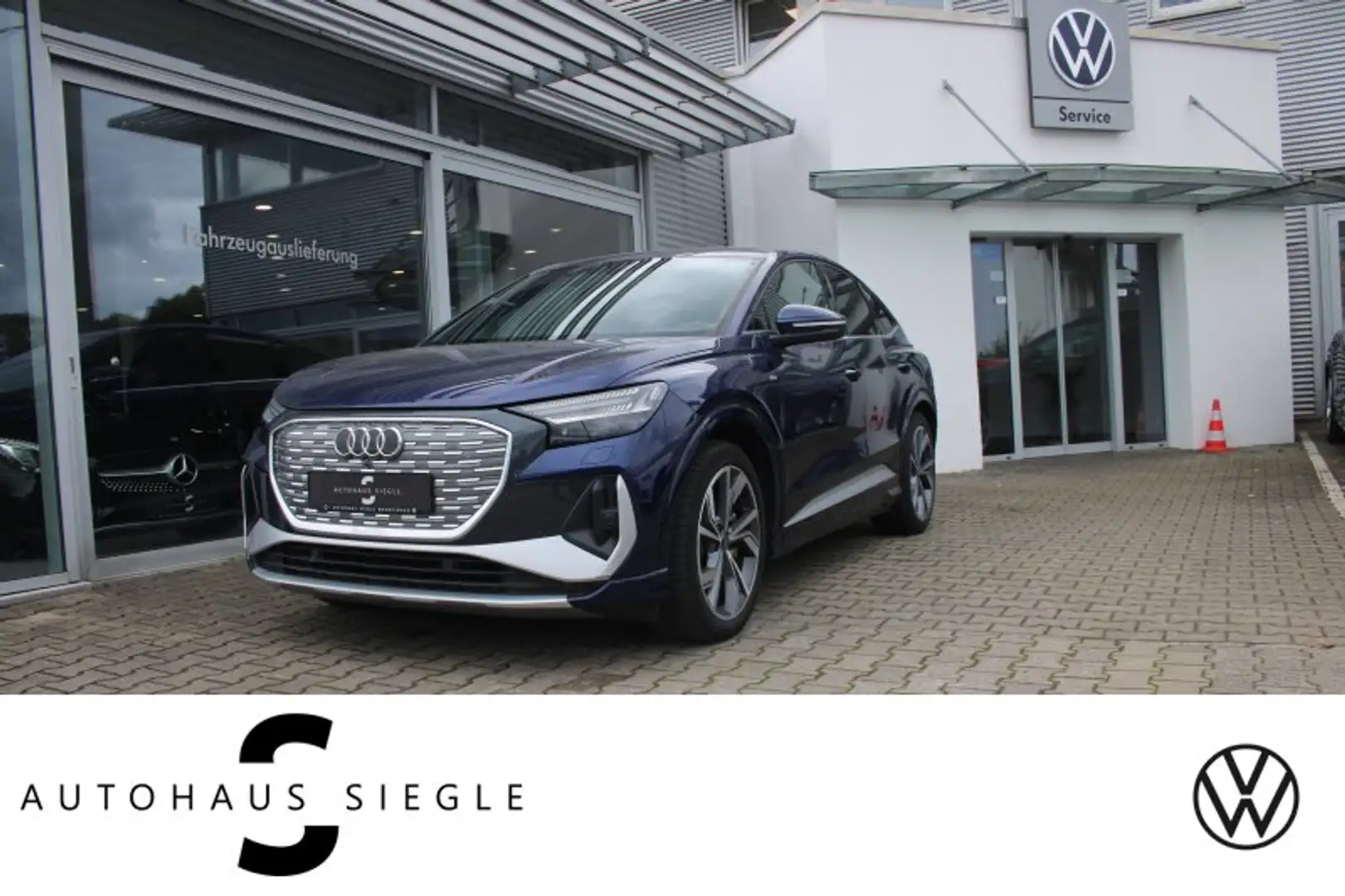 Audi Q4 40 e-tron Sportback  S-line Kamera ACC Navi Mat Blau - 1