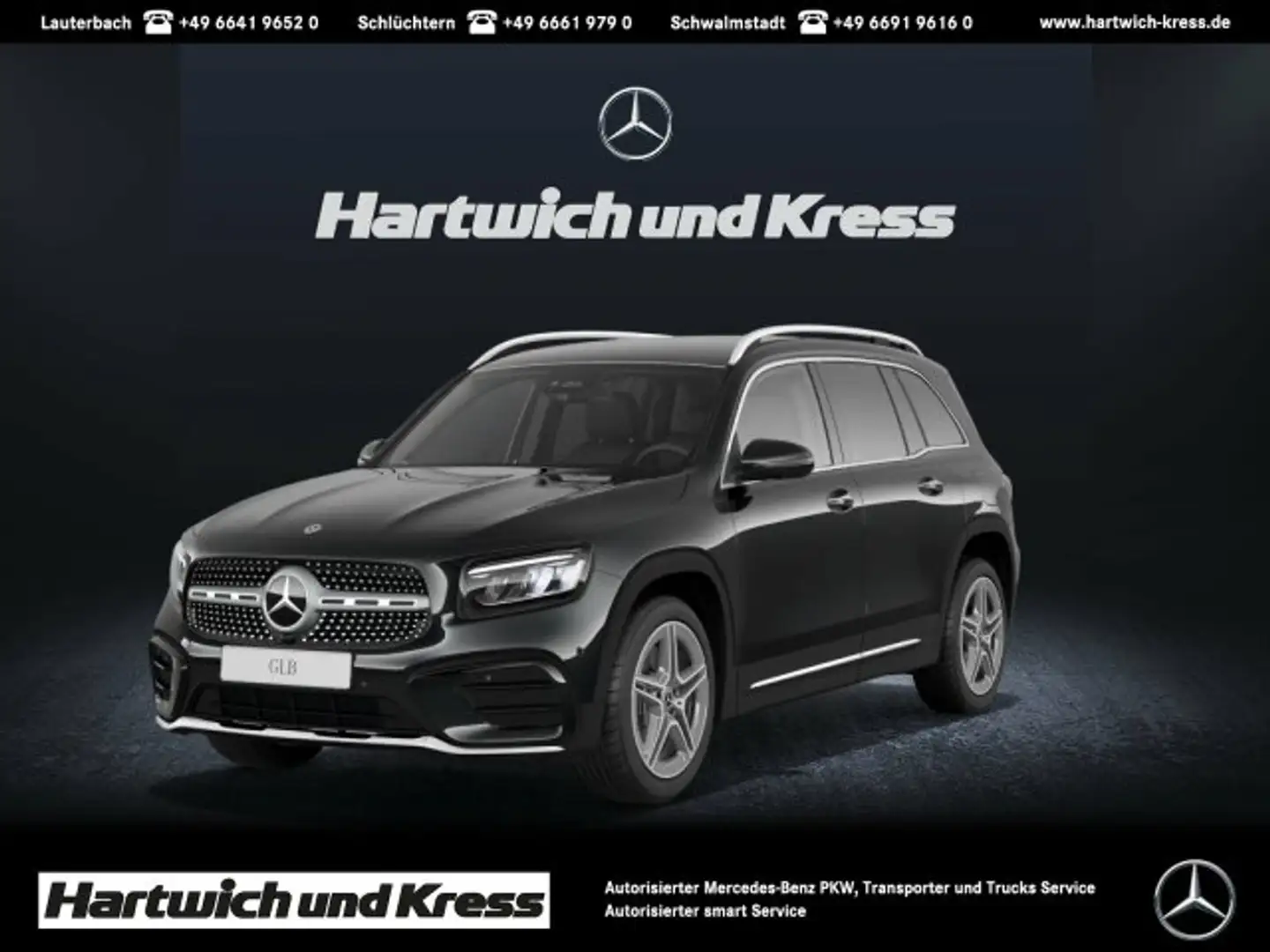 Mercedes-Benz GLB 220 GLB 220 4Matic AMG Line+Burmester+AHK+360°Kamera+Memory+ Schwarz - 1