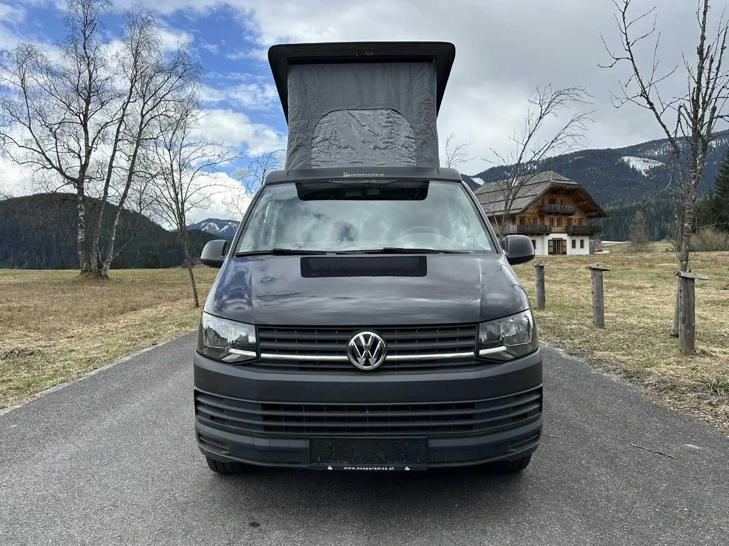Volkswagen T6 Transporter 2,0 Tdi Camper- langer Radstand-Aufstelldach-Solar Schwarz - 2