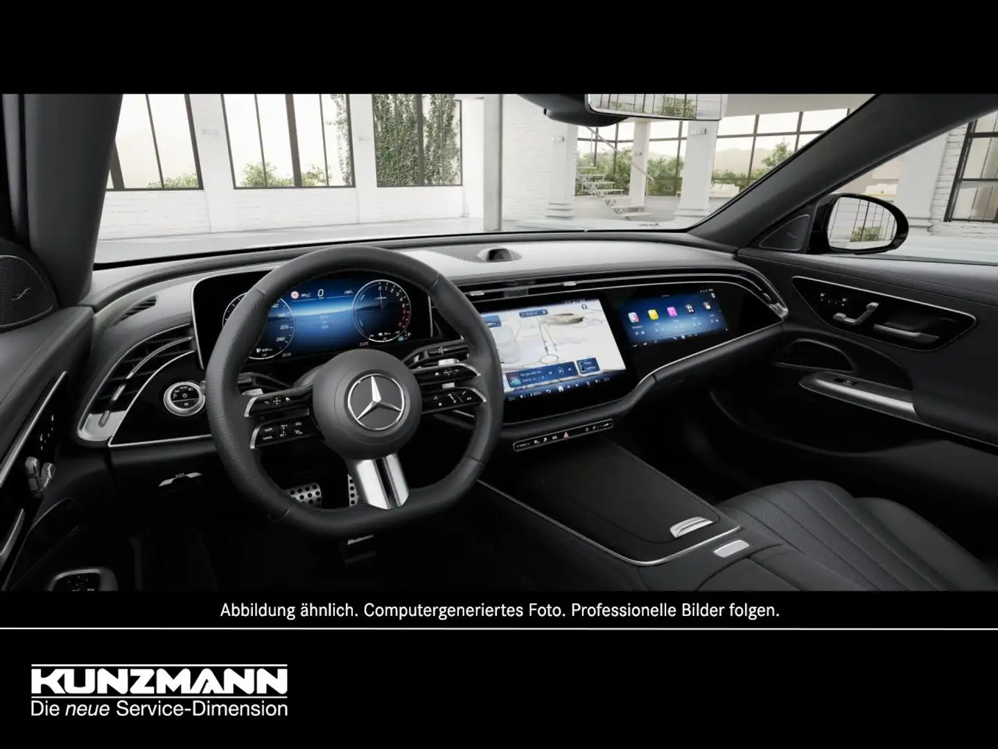 Mercedes-Benz E 300 e 4M AMG Night Panorama Sitzklima 360° AHK Gris - 2