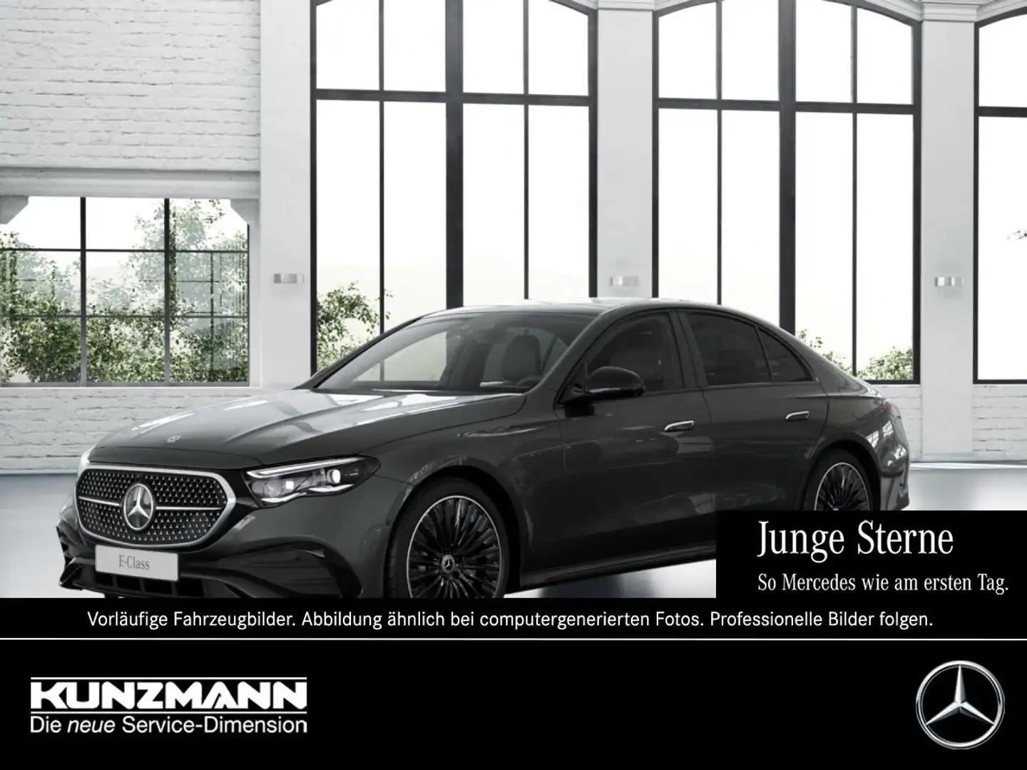 Mercedes-Benz E 300 e 4M AMG Night Panorama Sitzklima 360° AHK Gris - 1