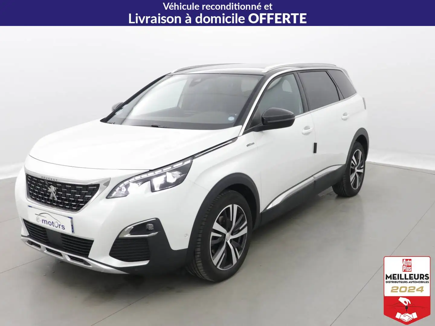 Peugeot 5008 1.2 PureTech 130ch BVM6 GT Line Blanc - 1
