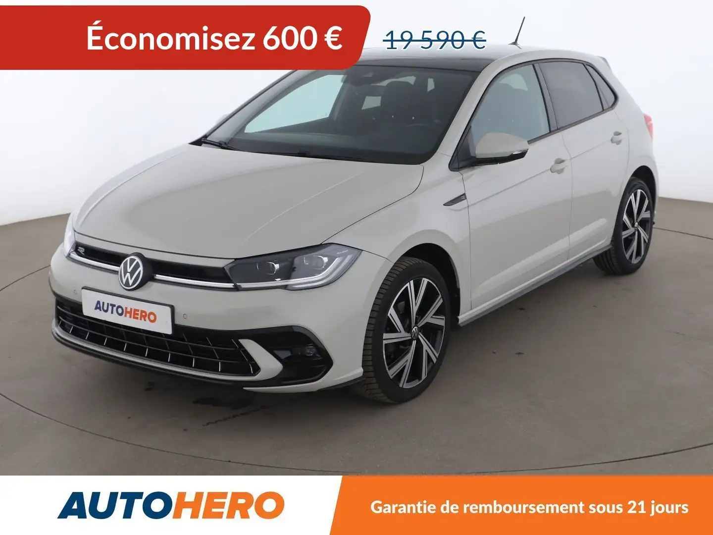 Volkswagen Polo 1.0 TSI R-Line Gris - 1