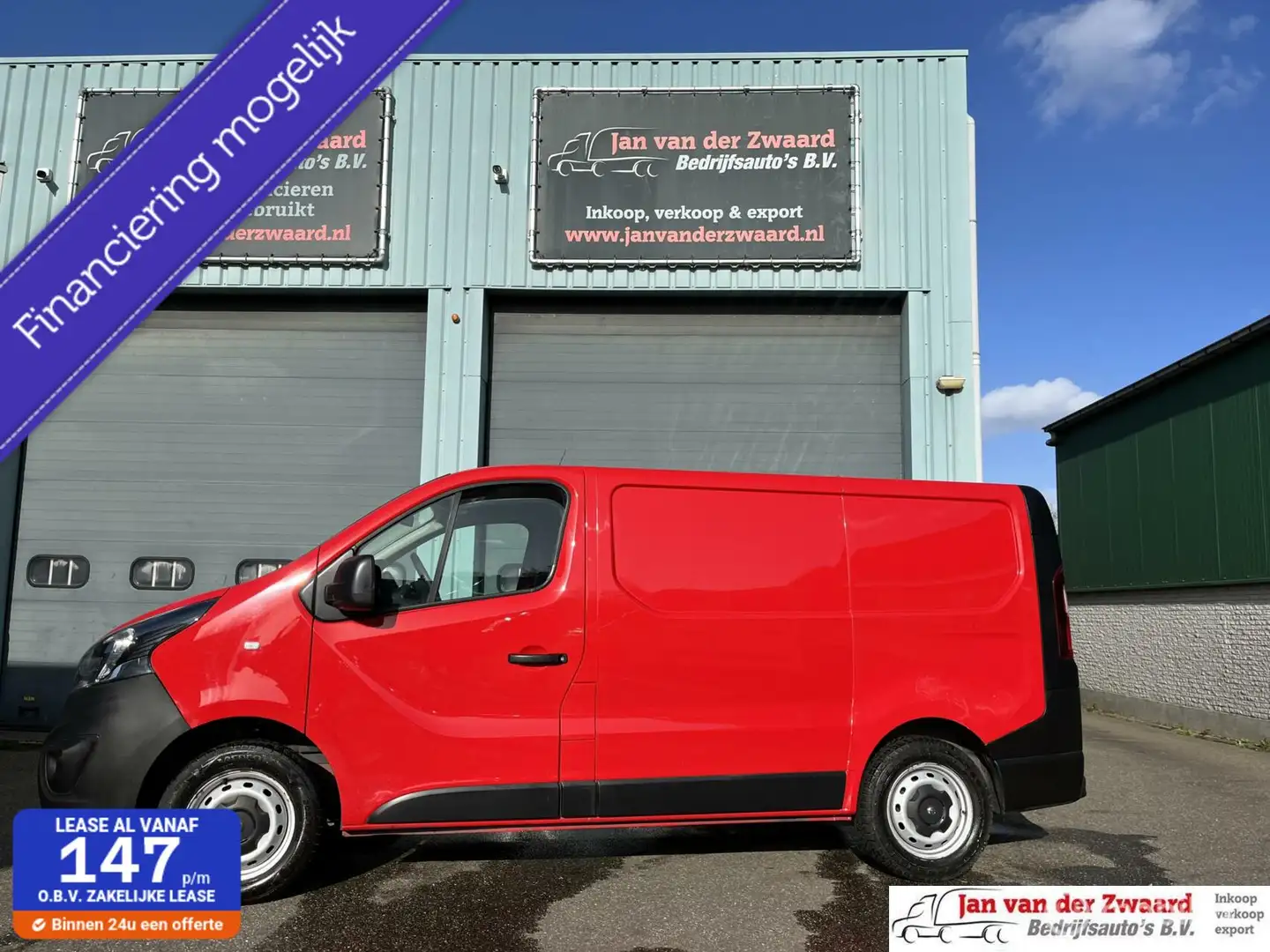 Opel Vivaro bestel 1.6 CDTI Euro 6 Sport EcoFlex Airco 3 zitpl Rood - 1