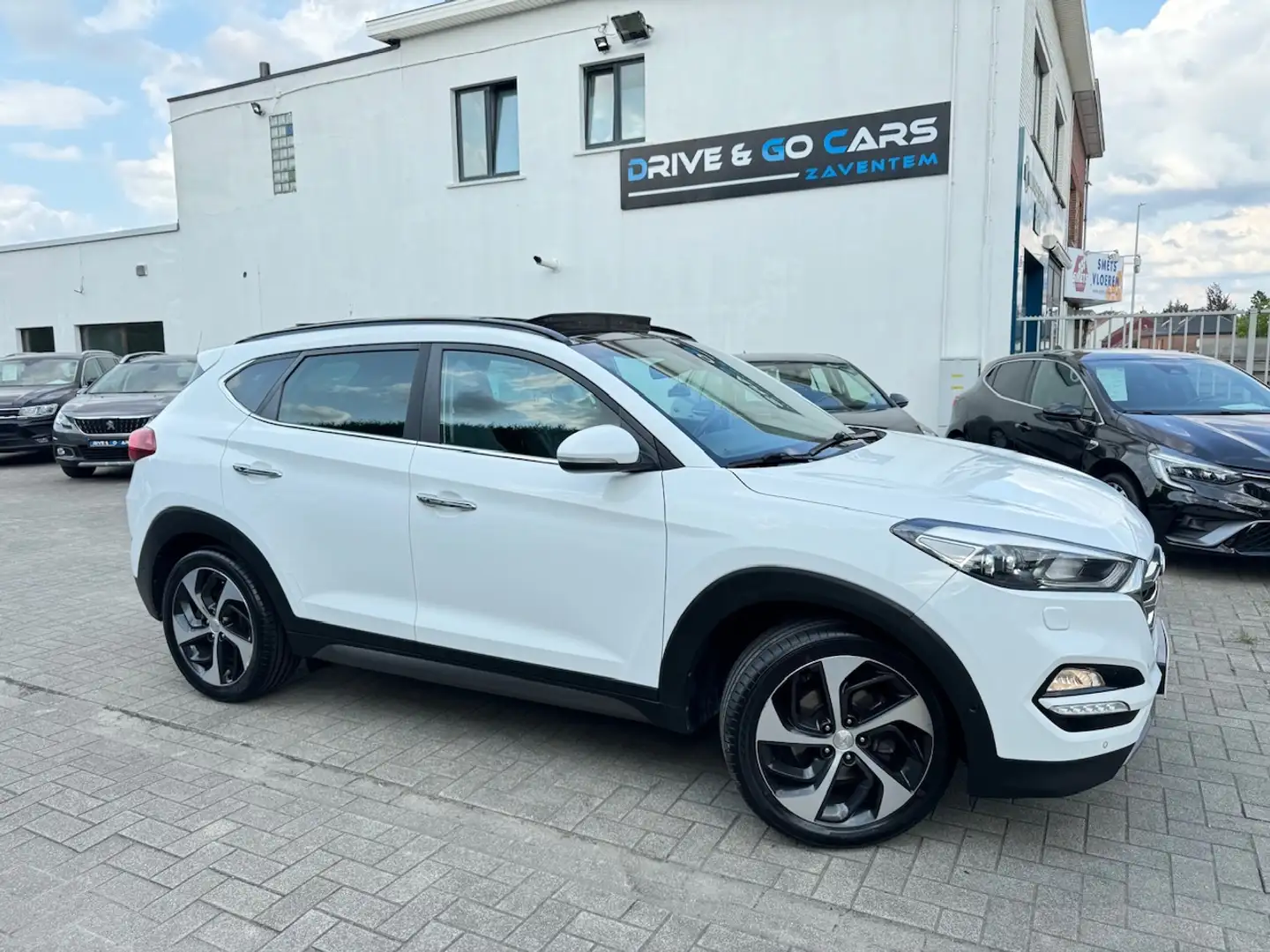 Hyundai TUCSON Tucson 1.6 Turbo 4WD Premium ** 1 JAAR GARANTIE ** Wit - 1
