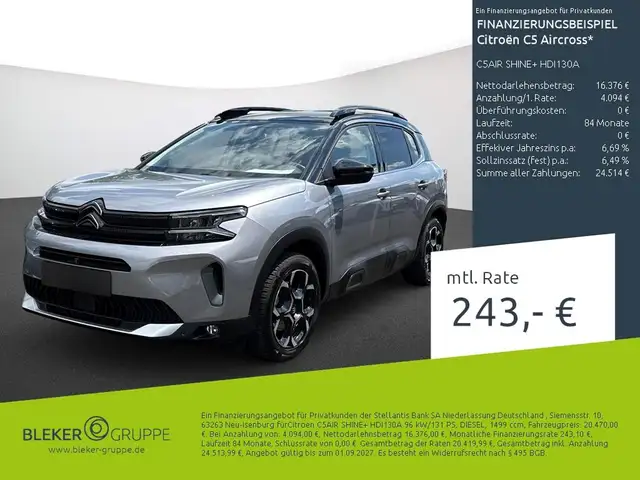 2023 Citroen C5 Aircross in Grey for sale