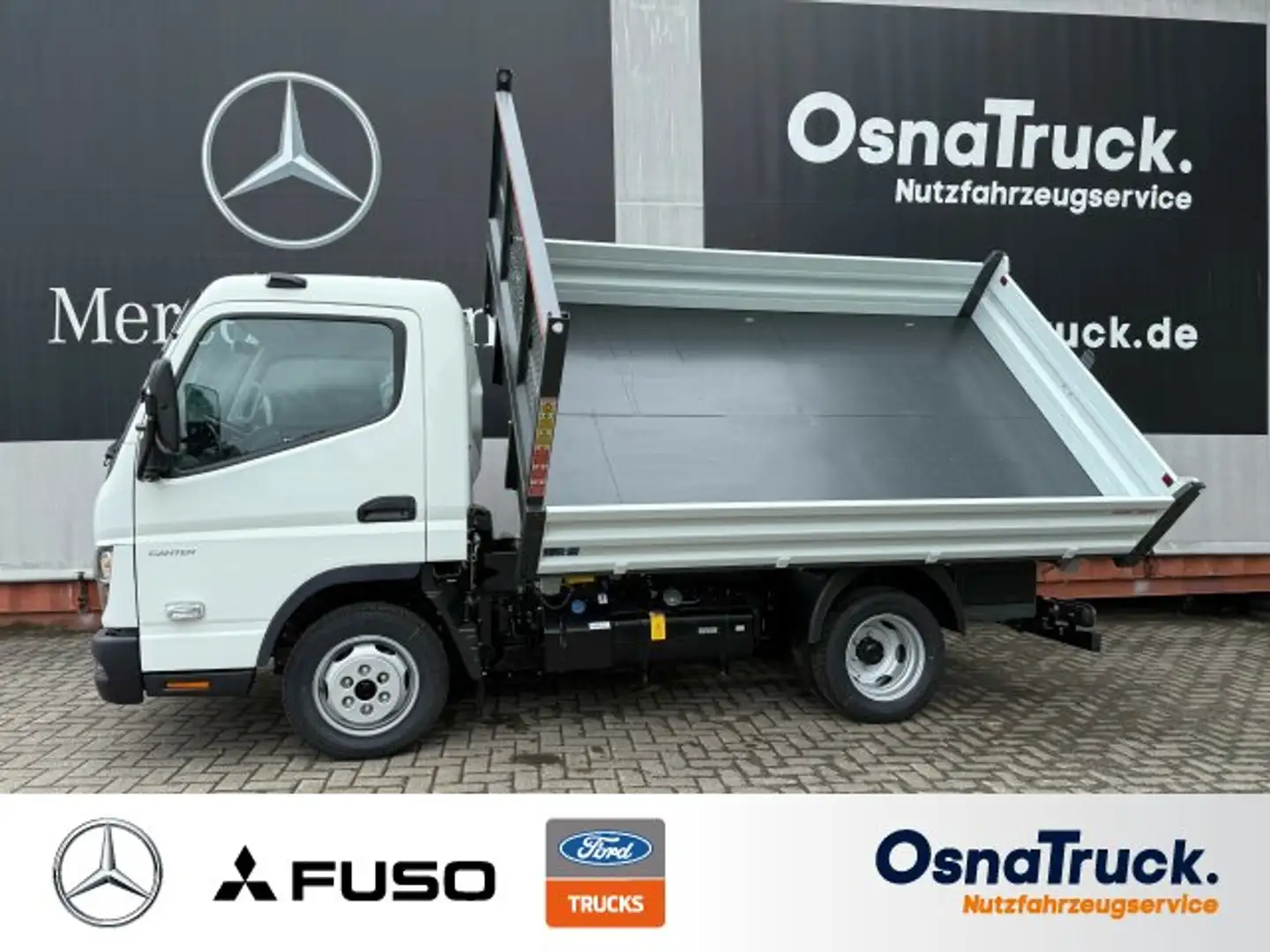 Mitsubishi 3C15 3-Seitenkipper Weiß - 2