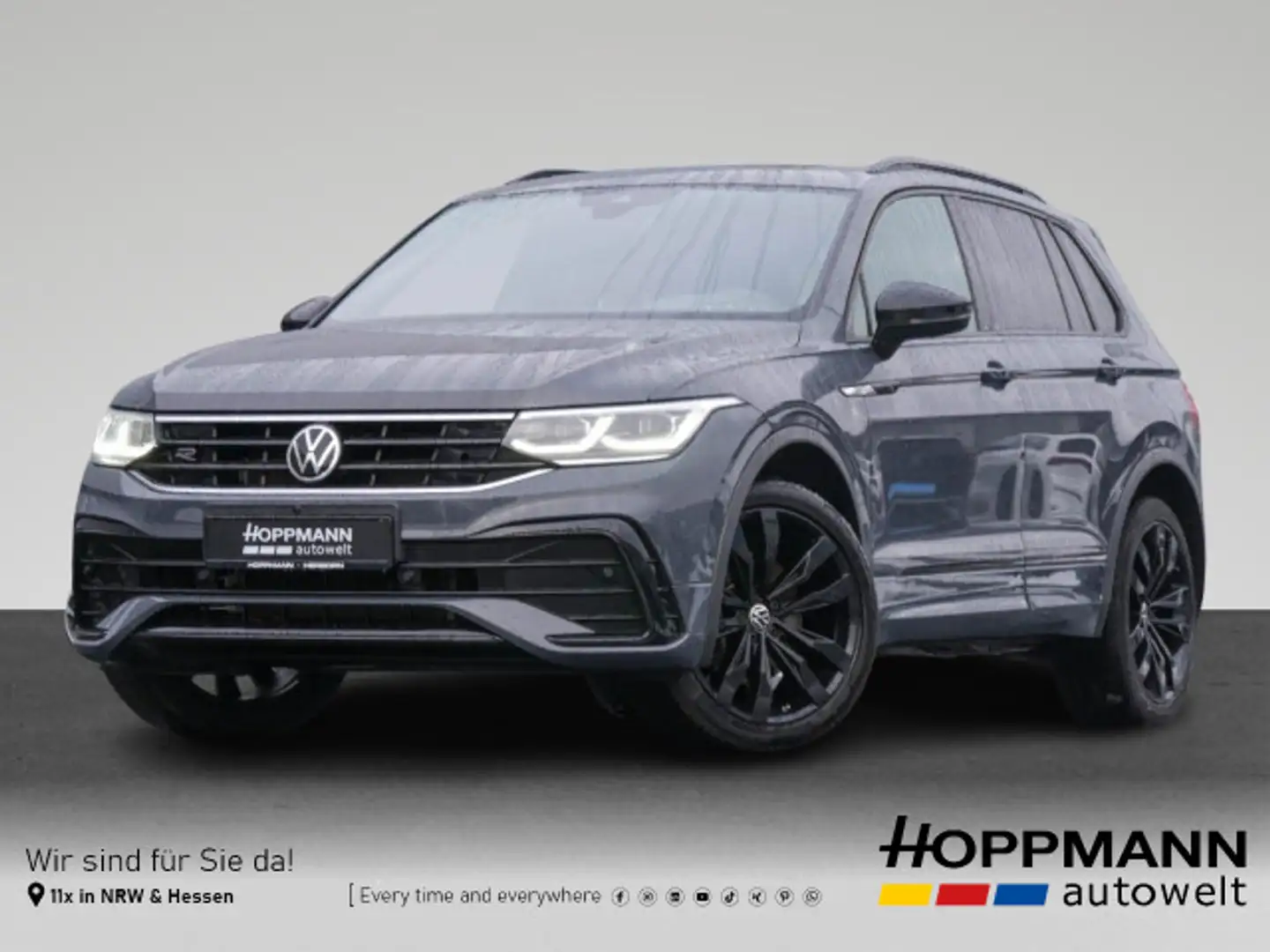 Volkswagen Tiguan 2.0 TSI R-Line 4M AHK IQ.Light Pano STHZG Grau - 1