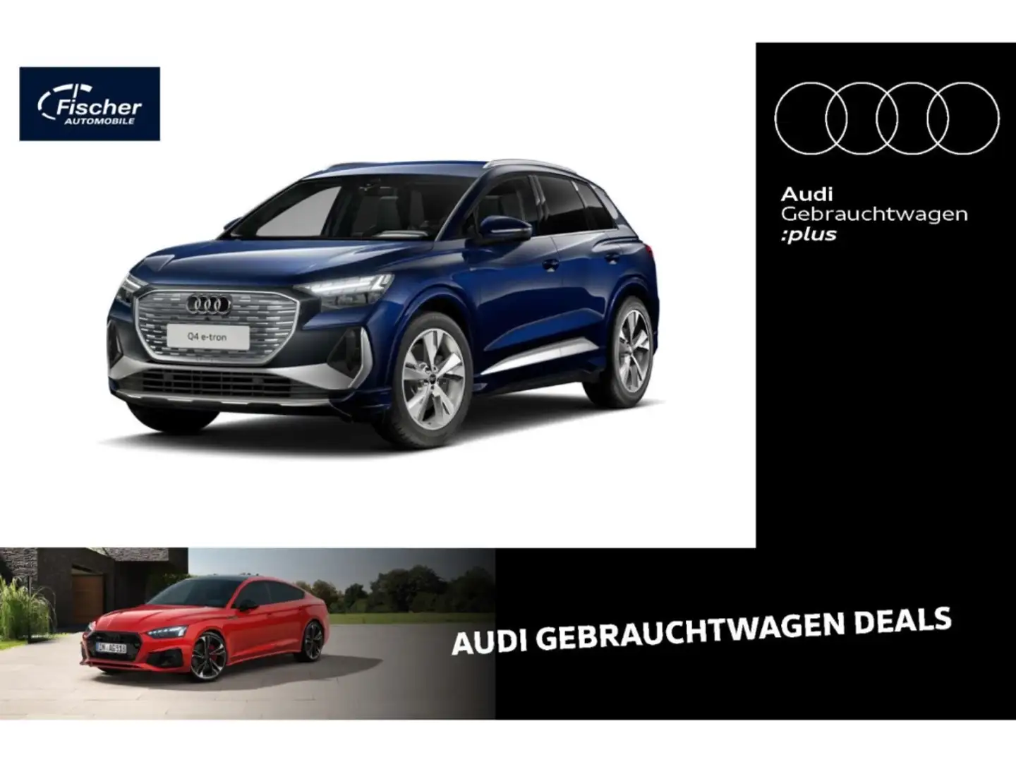 Audi Q4 e-tron 45 S line AHK/Matrix/20''/RFK/W-Pumpe Blau - 1