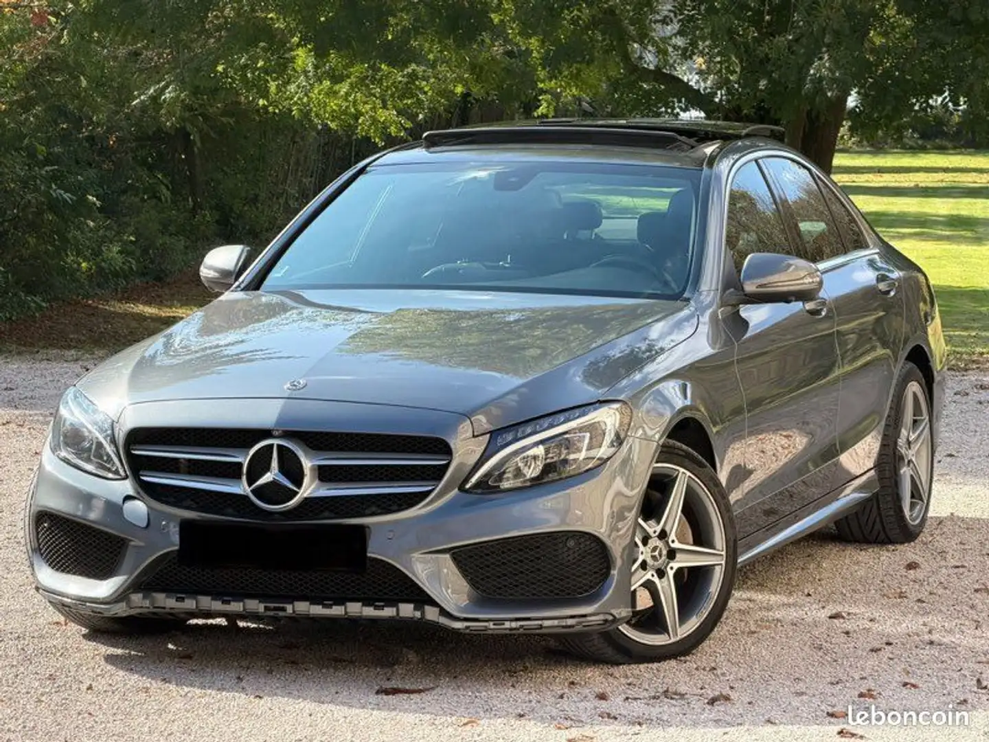 Mercedes-Benz C 220 Mercedes C220 4MATIC 9G-TRONIC PACK AMG TOIT PANORAMIQUE Année 06-2017 à 12990 euro Grijs - 1