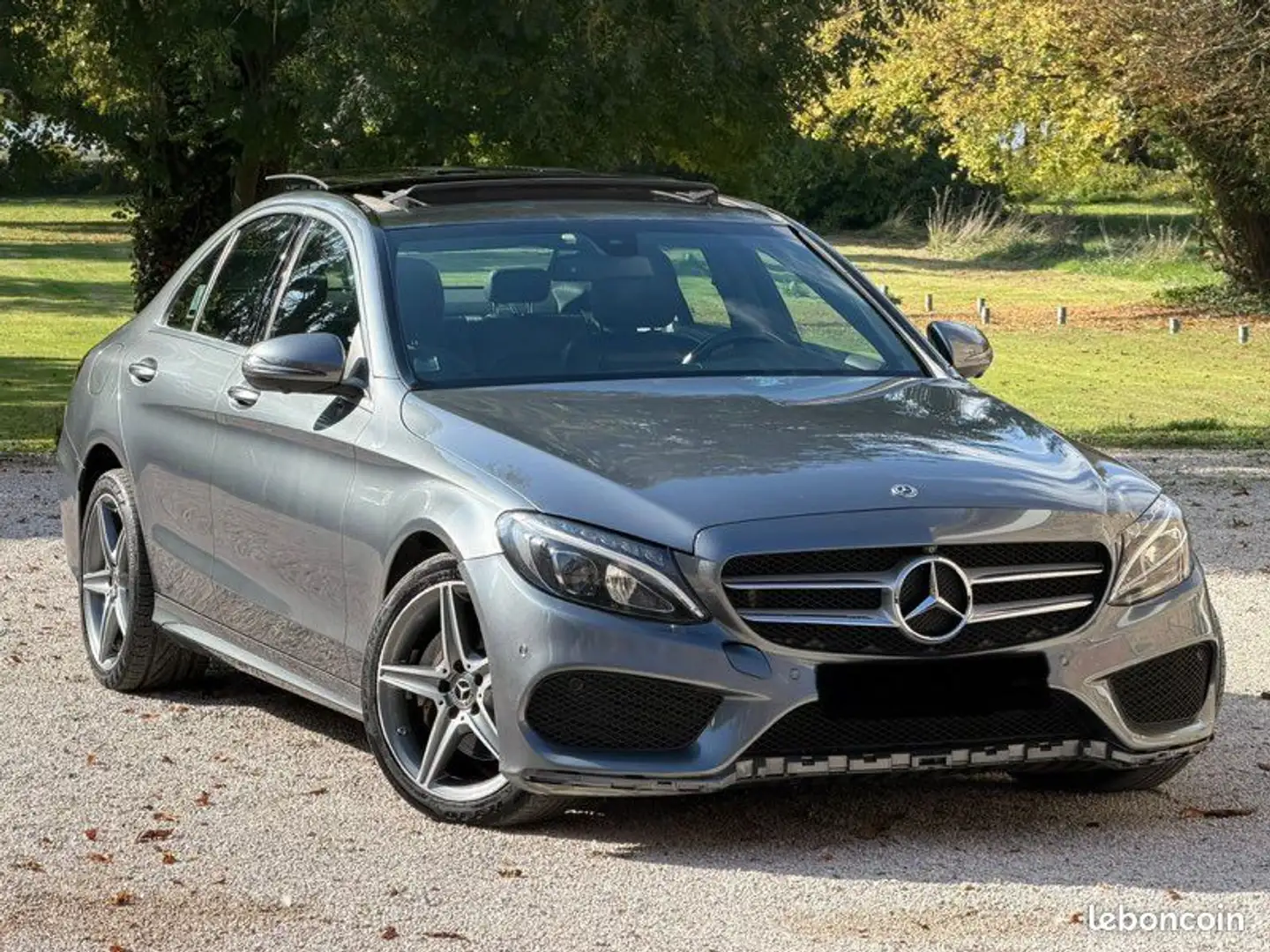 Mercedes-Benz C 220 Mercedes C220 4MATIC 9G-TRONIC PACK AMG TOIT PANORAMIQUE Année 06-2017 à 12990 euro Grijs - 2