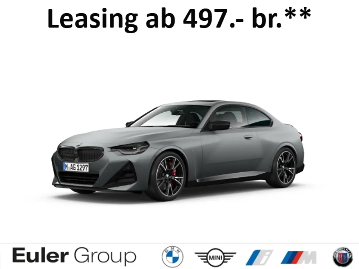 BMW 240 xD Coupe M-Sport-Pro Glasd. 19'' PA+ HiFi HUD adLE Grau - 1