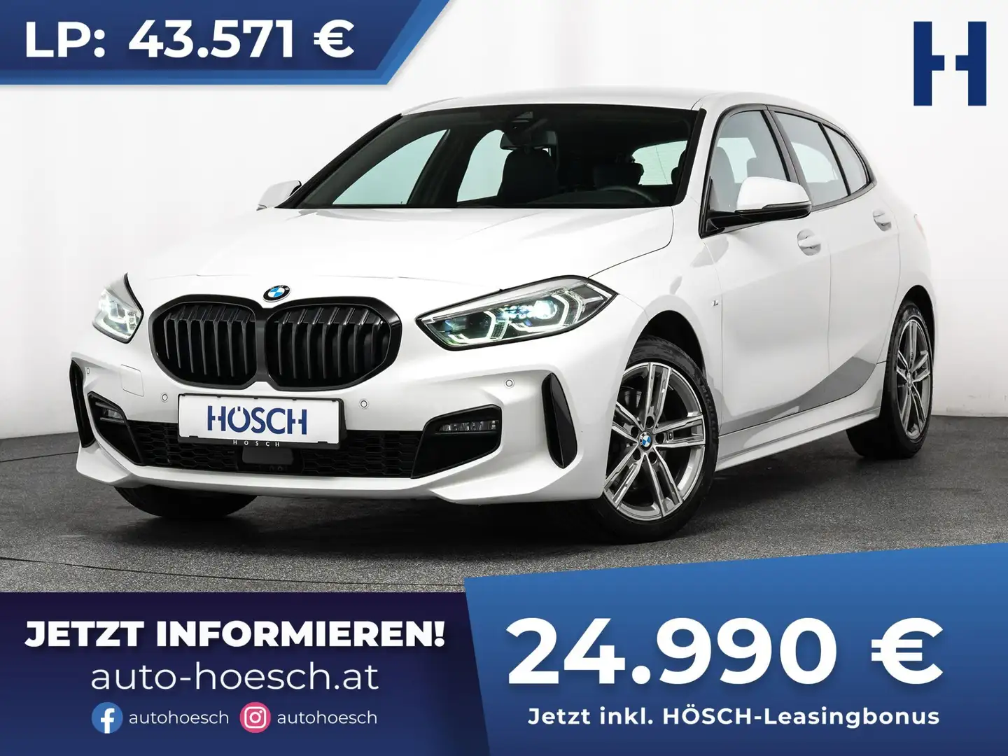 BMW 118 i M Sport 8-fach SCHNÄPPCHEN Blanco - 1