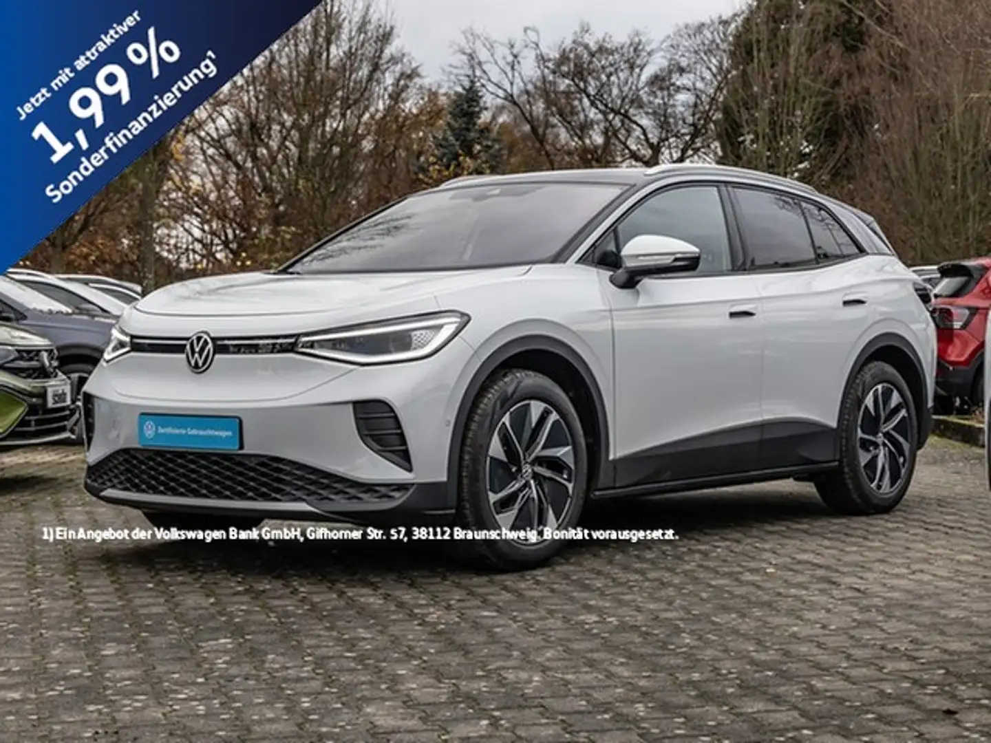 Volkswagen ID.4 Pure R-Kamera Wärmep. ACC SideAssist 19Zoll Navi Weiß - 1