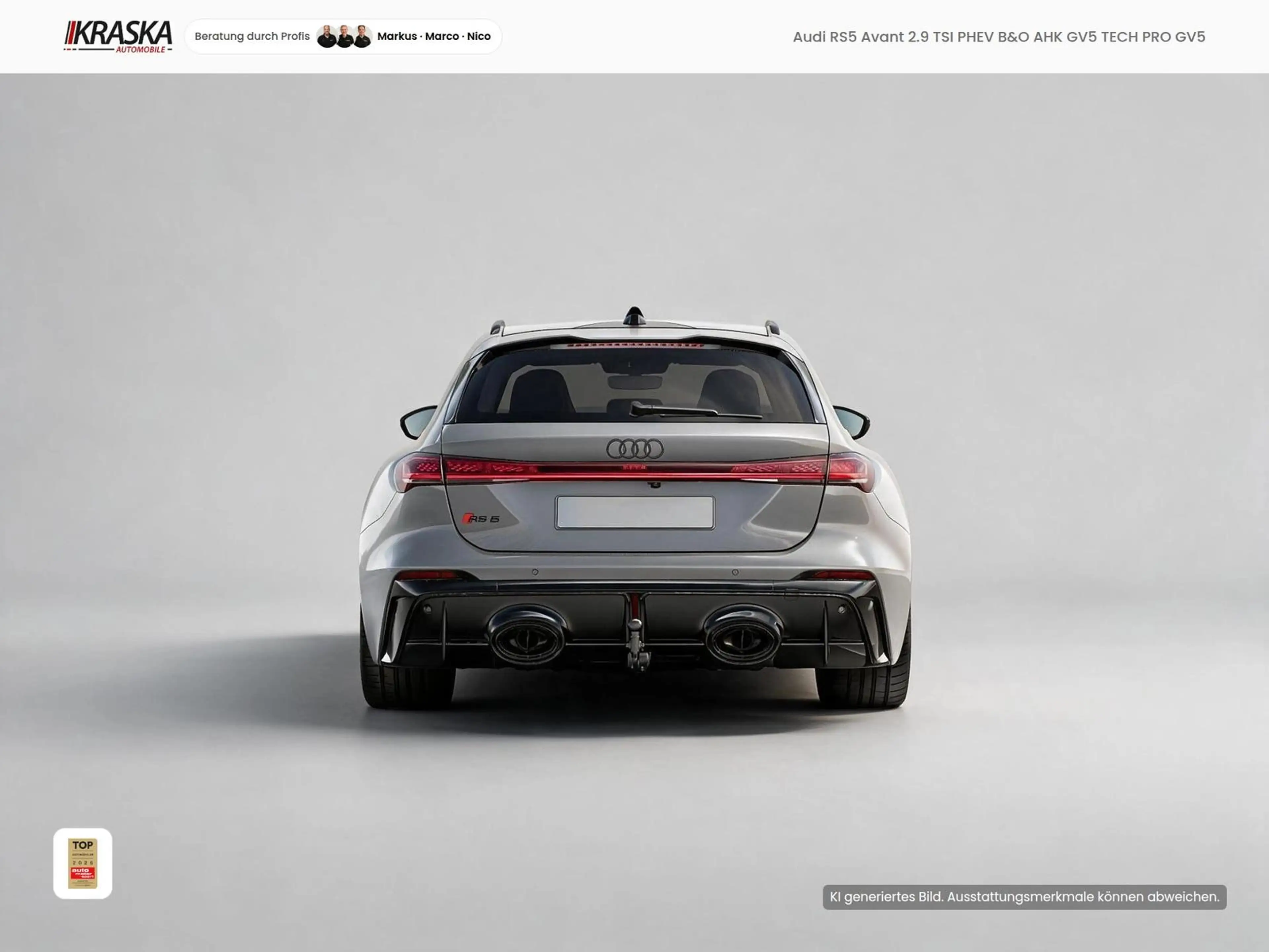 Audi RS5 Avant 2.9 TSI PHEV B&O AHK GV5 TECH PRO GV5 — photo 4