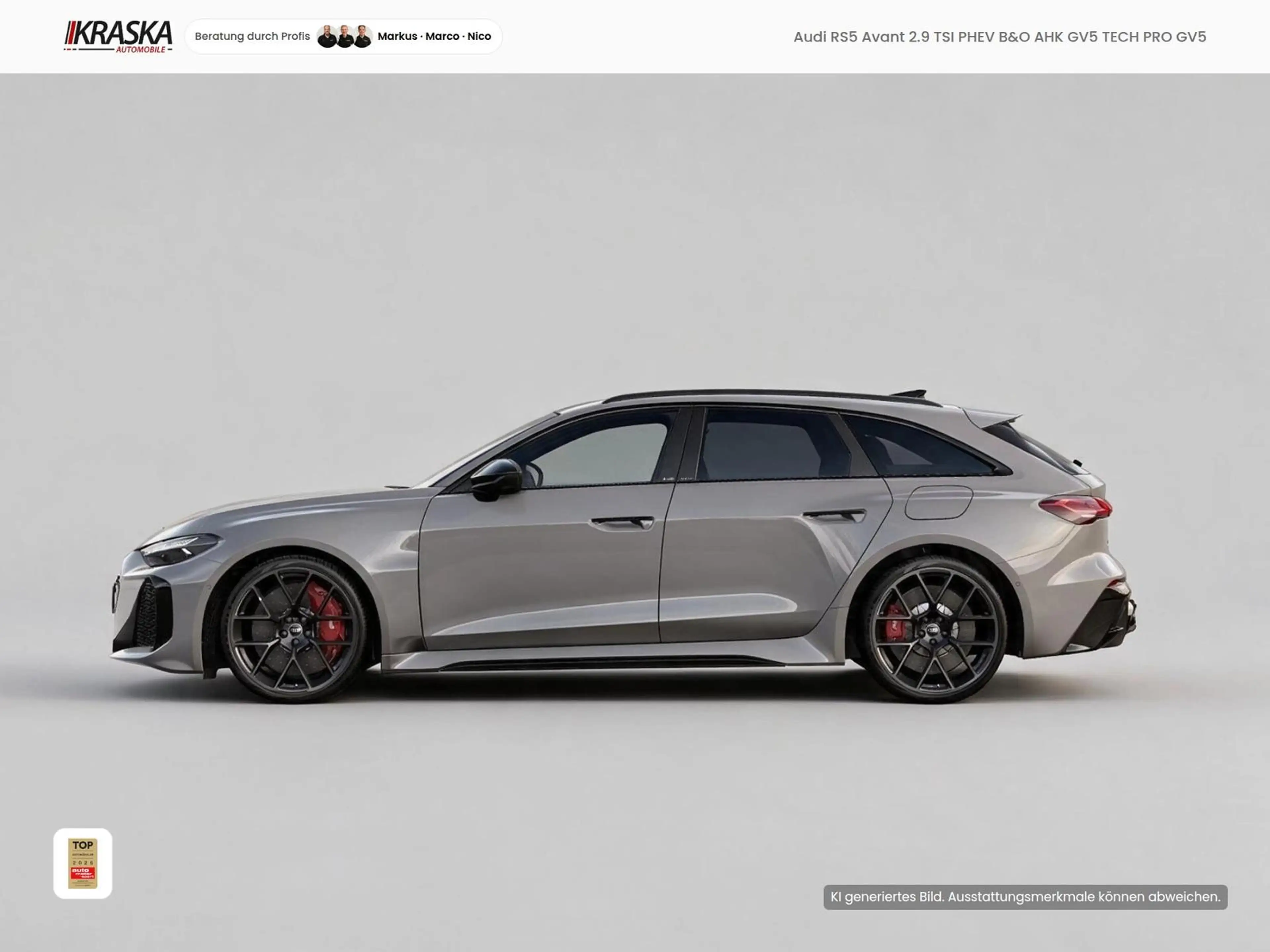 Audi RS5 Avant 2.9 TSI PHEV B&O AHK GV5 TECH PRO GV5 — photo 3