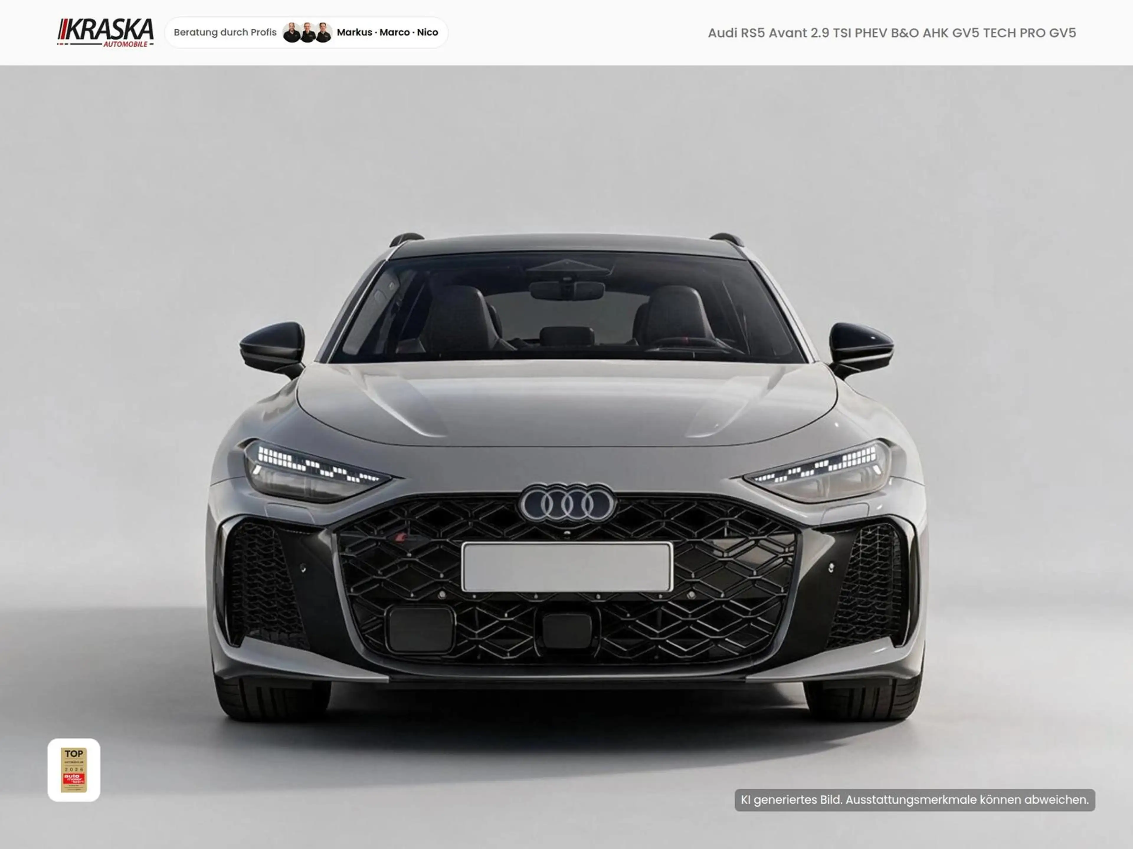 Audi RS5 Avant 2.9 TSI PHEV B&O AHK GV5 TECH PRO GV5 — photo 2