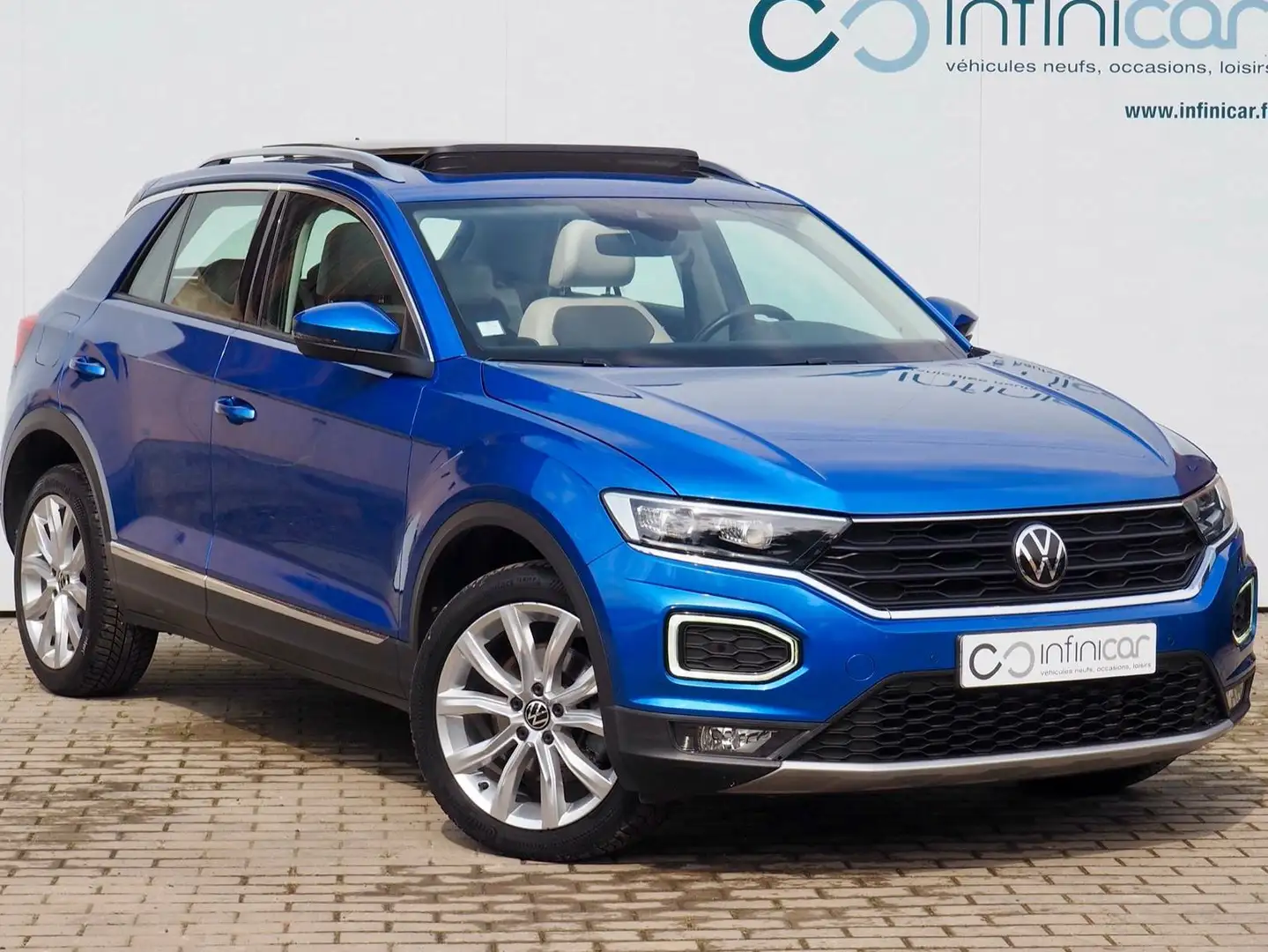 Volkswagen T-Roc 2.0 TDI 150 DSG7 Carat Exclusive + T.Pano + Attel. Bleu - 1