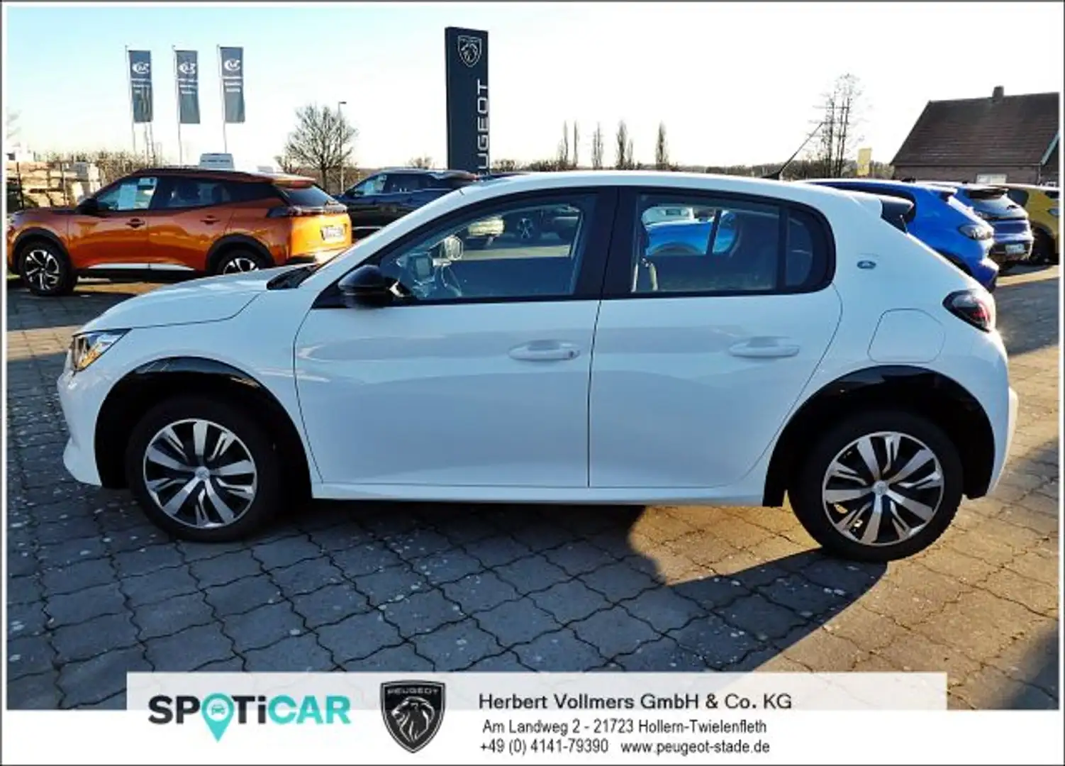 Peugeot 208 Elektromotor 136 Active, On-Board-Charger 11 kW - Weiß - 1