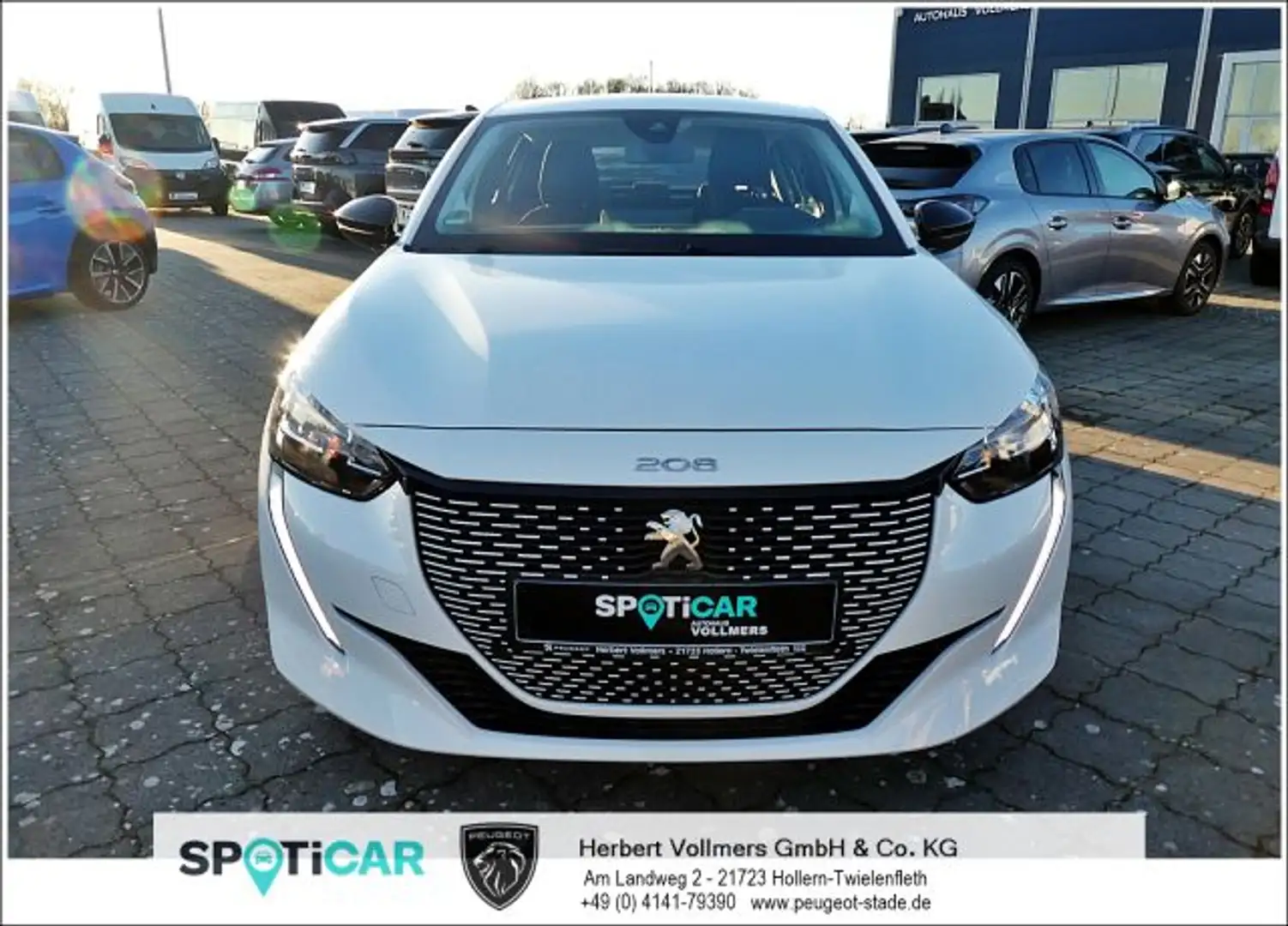 Peugeot 208 Elektromotor 136 Active, On-Board-Charger 11 kW - Weiß - 2