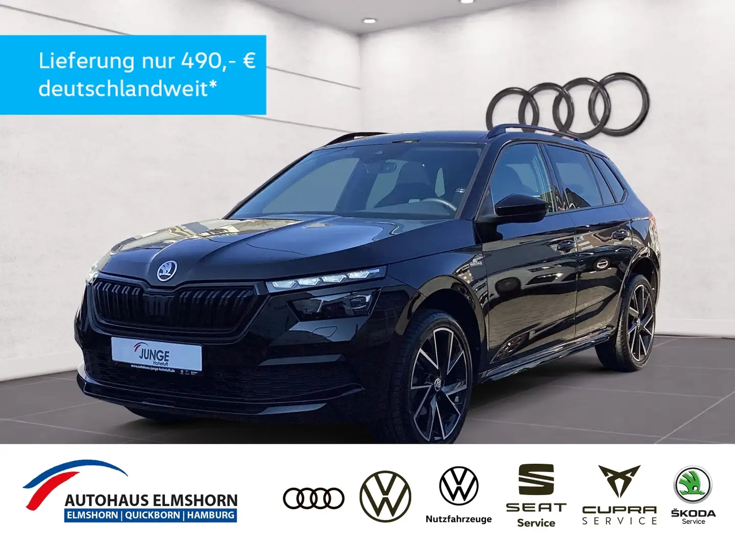Skoda Kamiq 1.0 TSI APP PANO KAM LED 18" GRA PDC SHZ Schwarz - 1