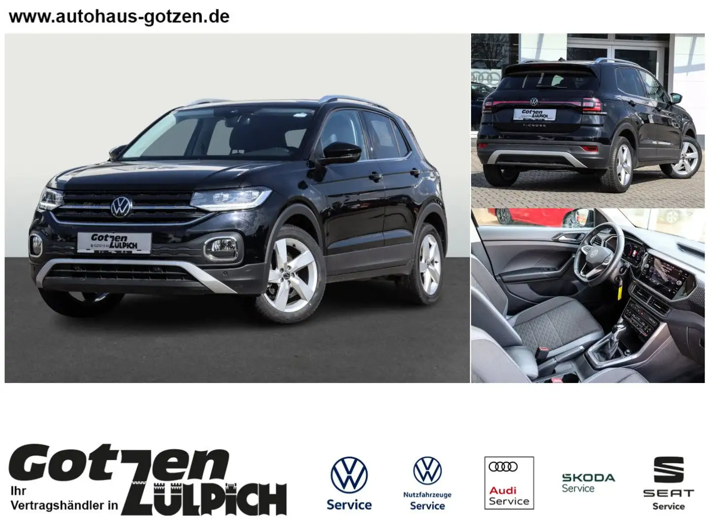 Volkswagen T-Cross Style 1,0TS DSG App-Connect LED IQ.DRIVE Negro - 1
