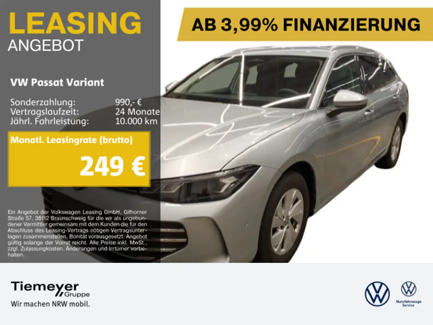 Volkswagen Passat Variant 1.5 eTSI DSG BUSINESS AHK LED KAM Argento - 1