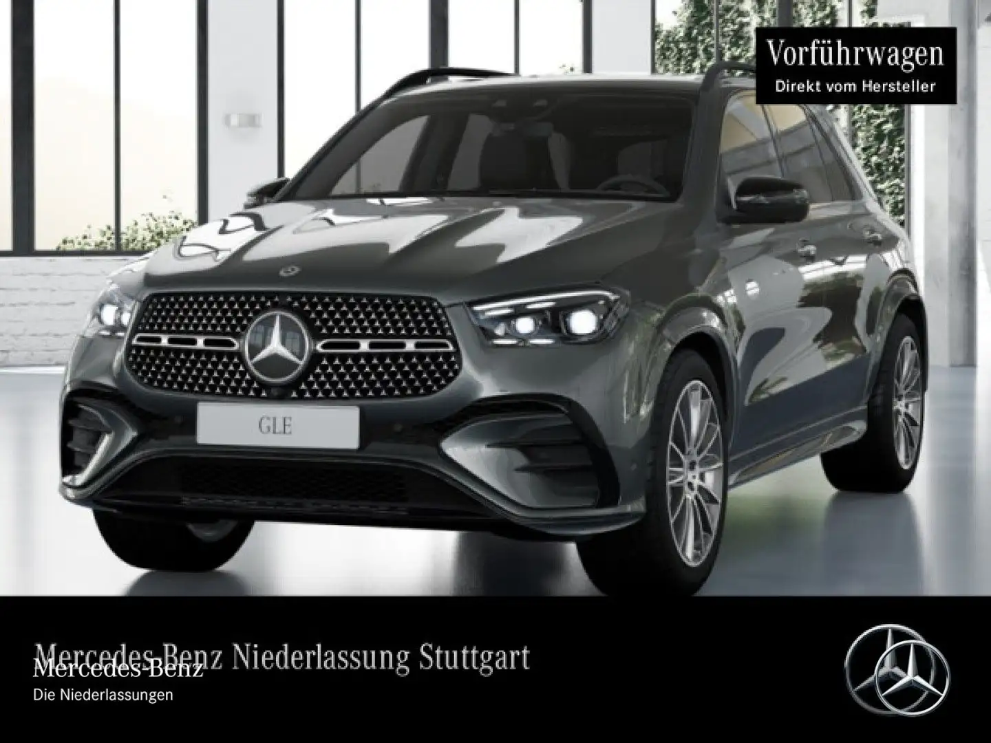 Mercedes-Benz GLE 350 de 4M AMG+NIGHT+PANO+360+AHK+MULTIBEAM+21" Gris - 2